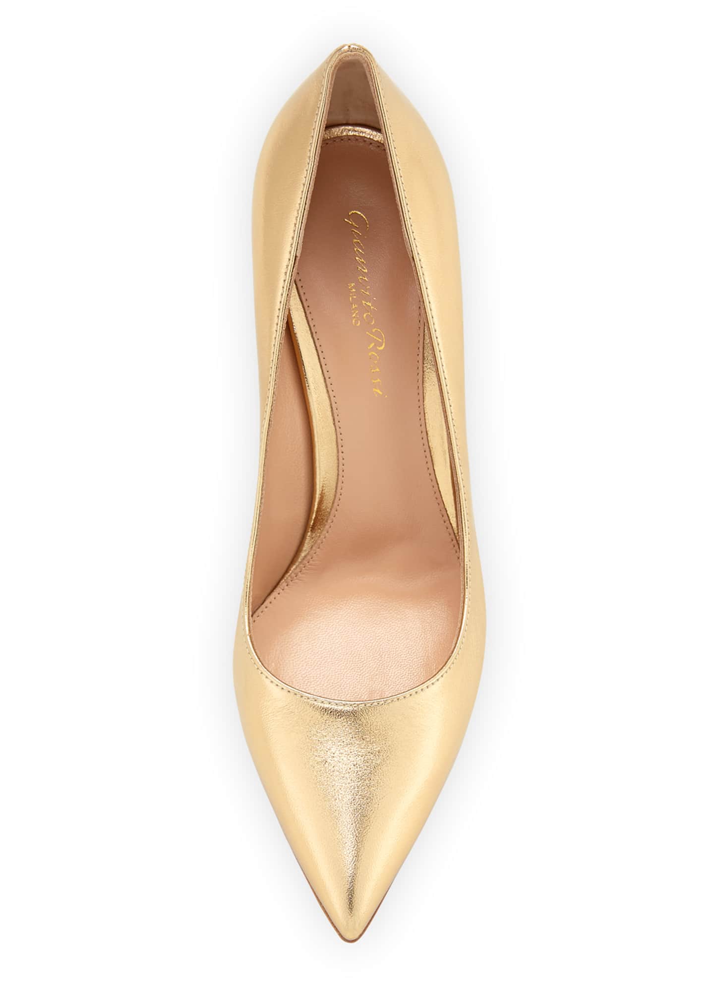 Gianvito Rossi Pointed Metallic High Pumps Bergdorf Goodman