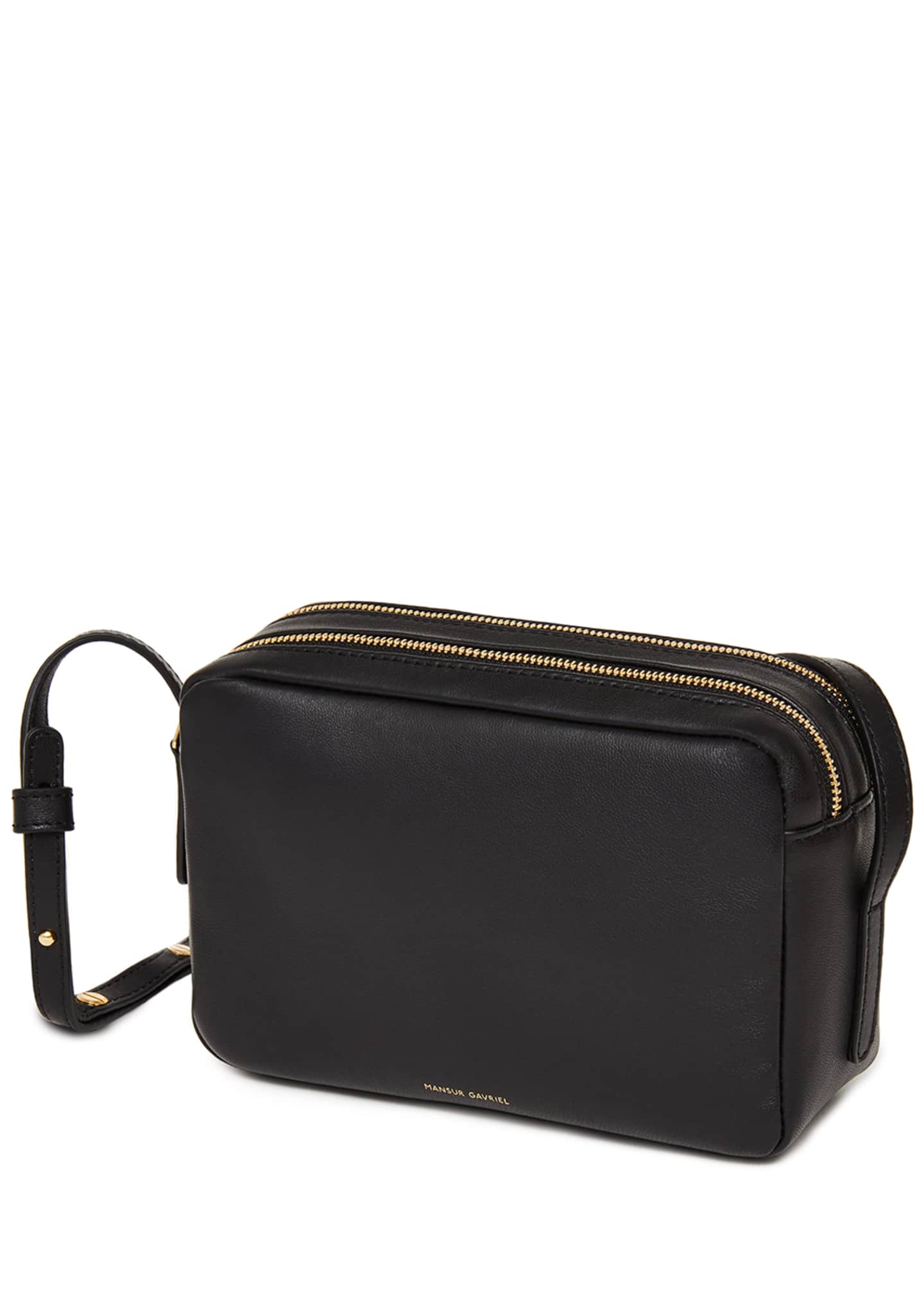 Mansur Gavriel DoubleZip Leather Crossbody Bag Bergdorf Goodman