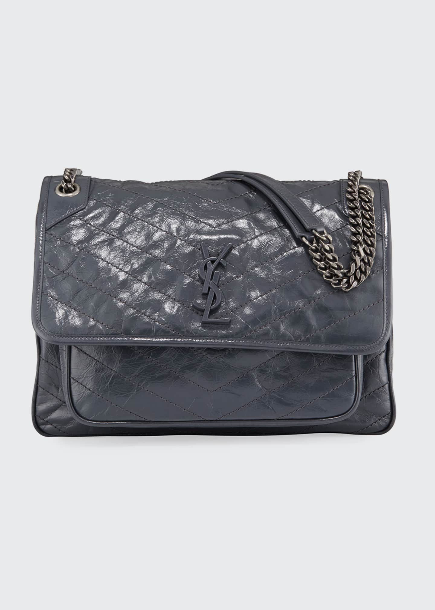 Saint Laurent Niki Monogram YSL Large Flap Shoulder Bag Bergdorf Goodman