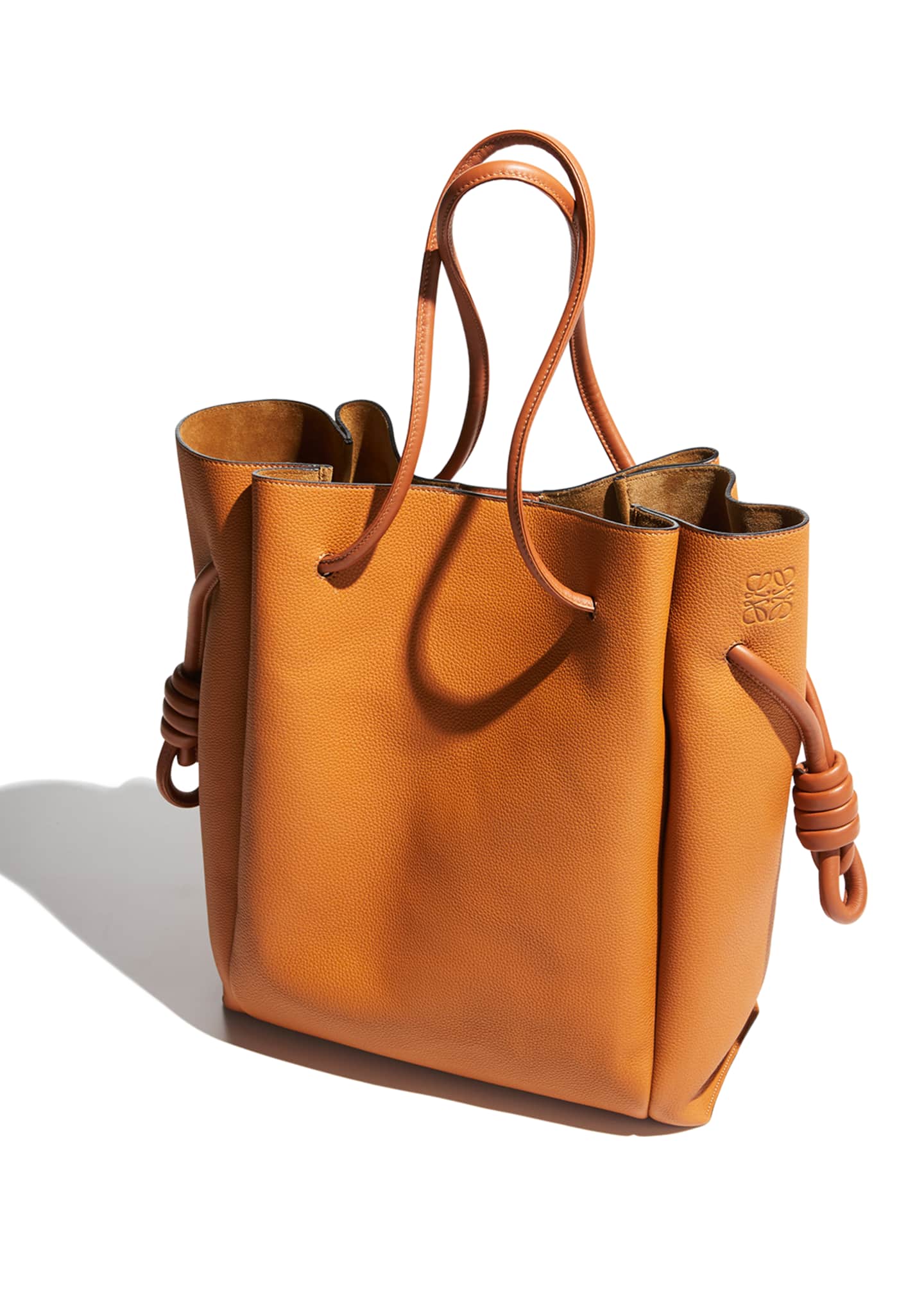 Loewe Flamenco Knot Leather Tote Bag Bergdorf Goodman
