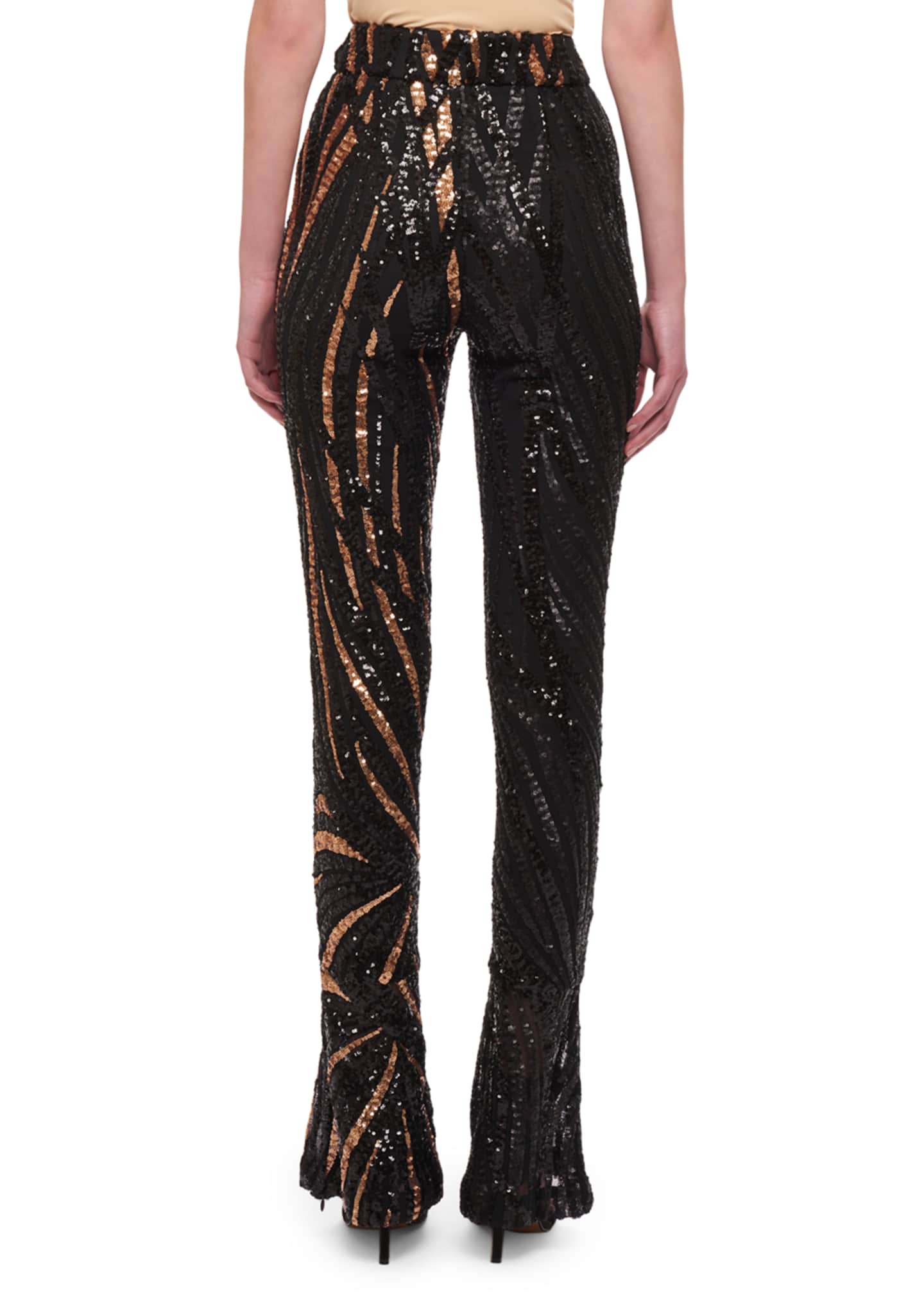 pants with sequin stripe