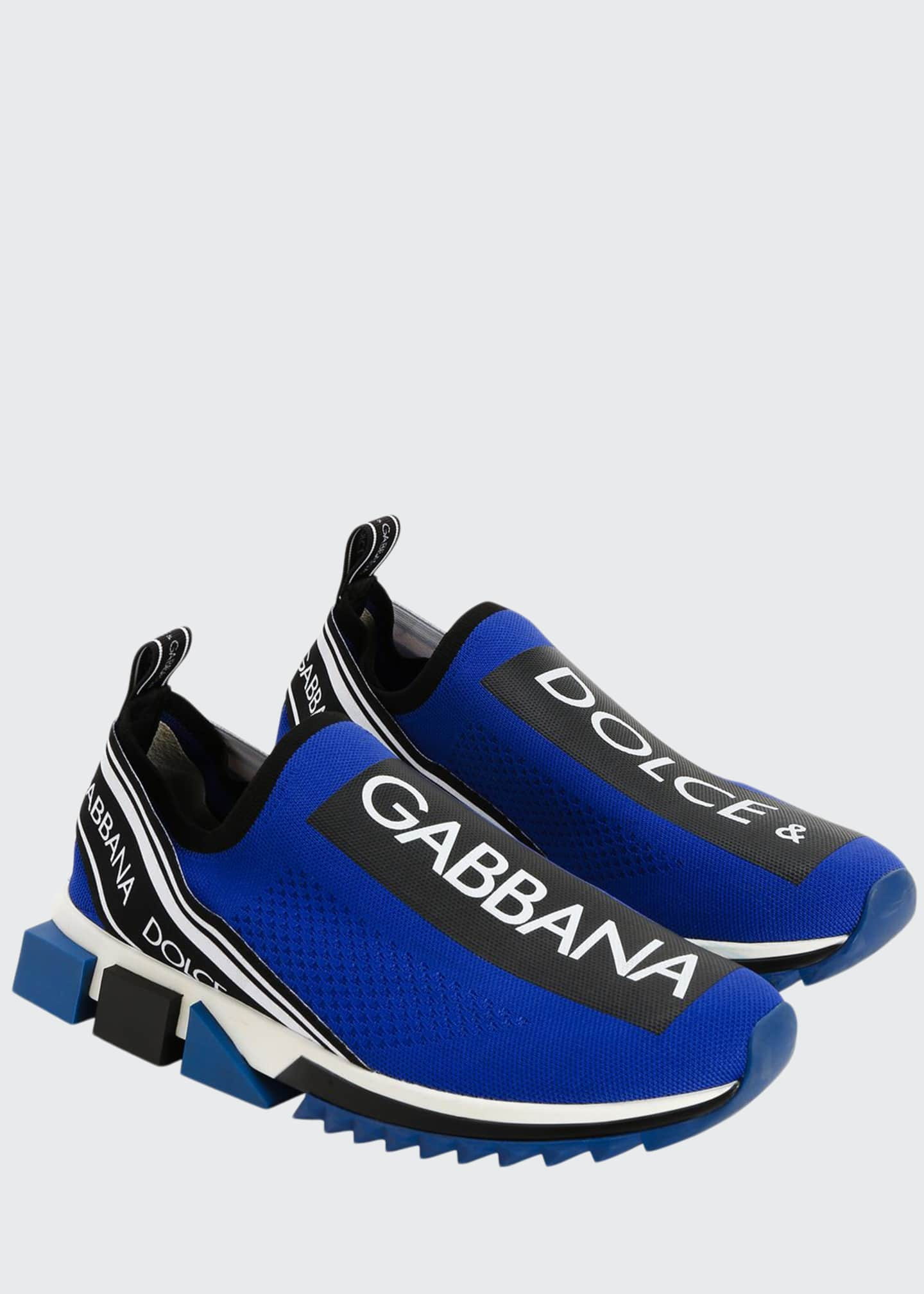 Dolce & Gabbana Men's Sorrento Logo-Stripe Sock Sneakers - Bergdorf Goodman