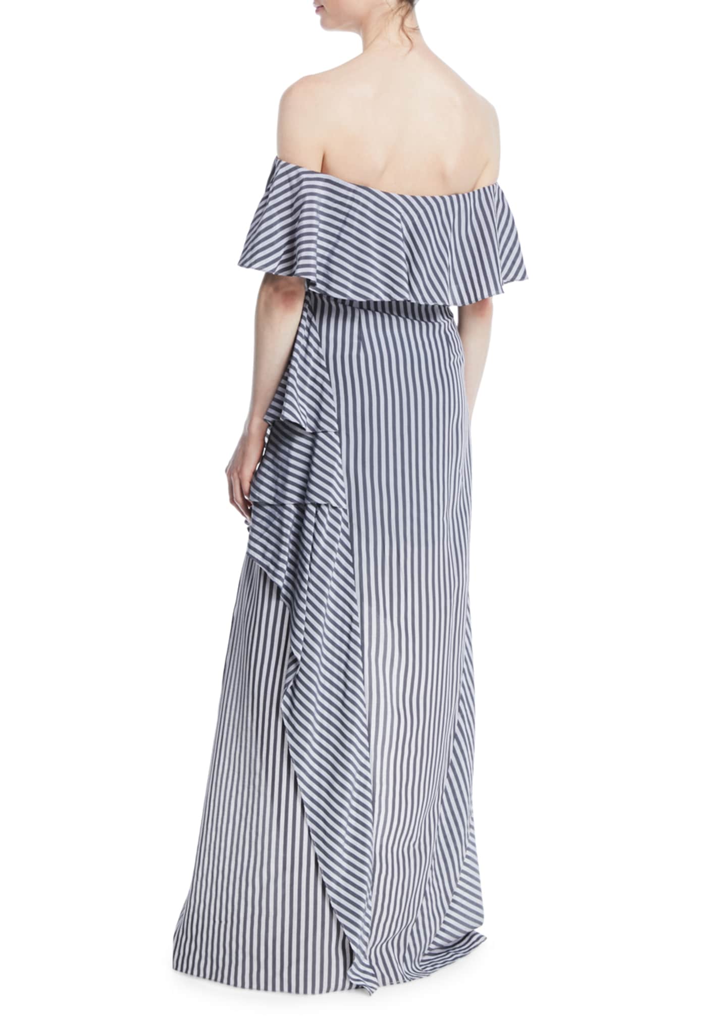 Halston heritage off clearance the shoulder dress
