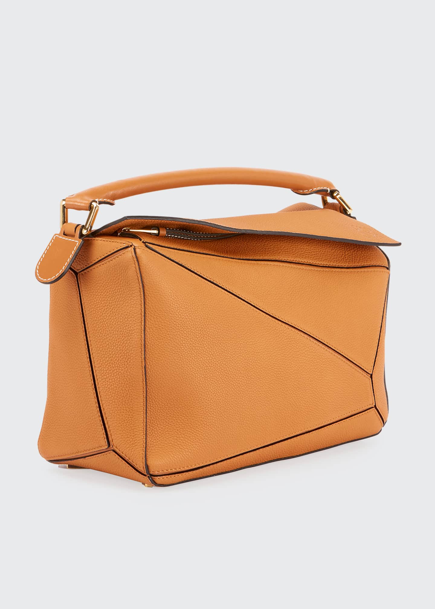 Loewe Puzzle Medium Grained Leather Satchel Bag Bergdorf Goodman
