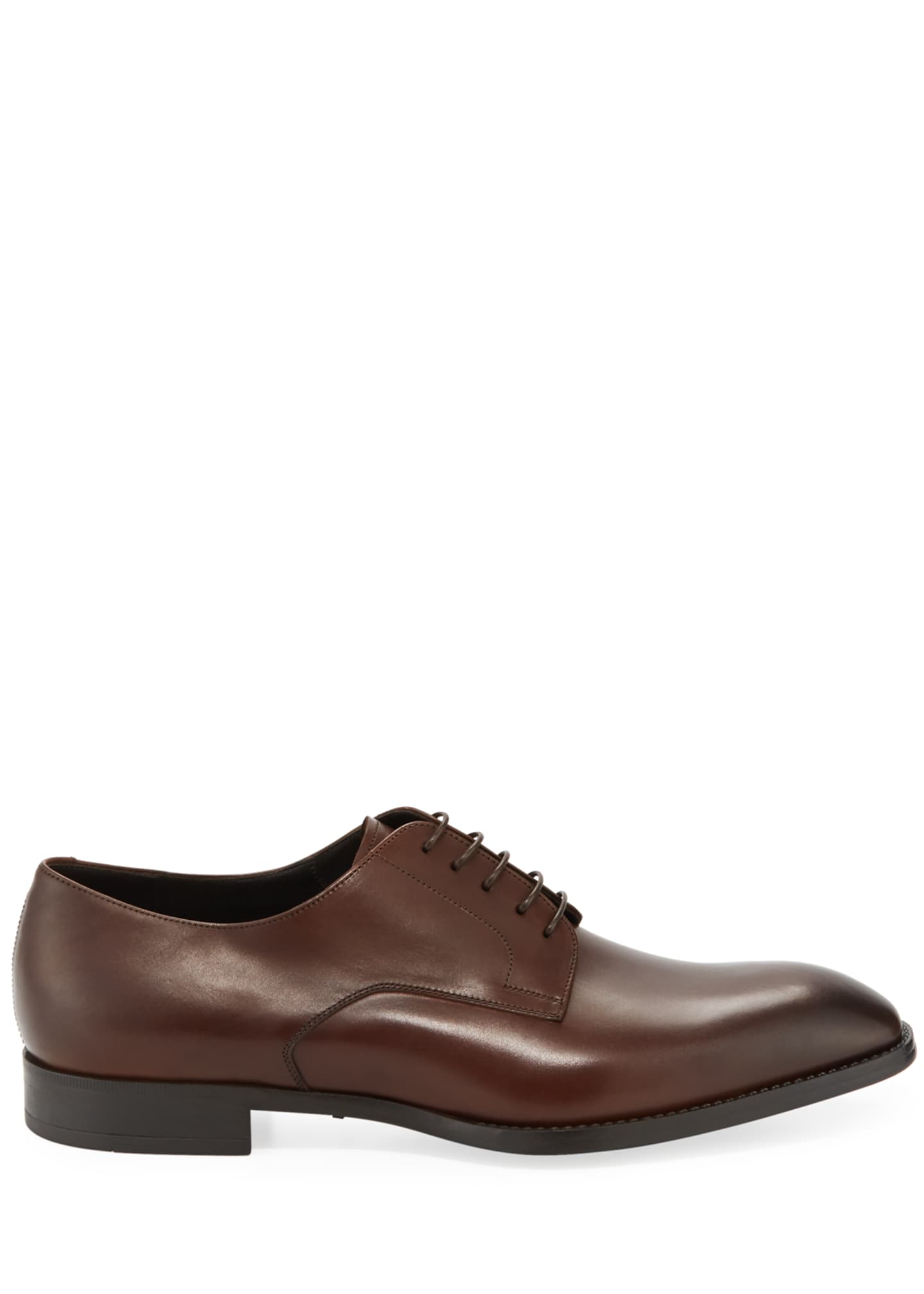 Giorgio Armani Men's Calf Leather Derby Shoes - Bergdorf Goodman