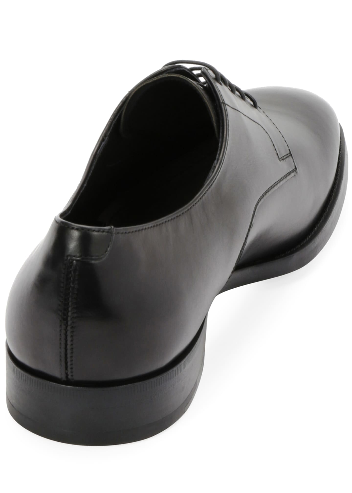 Giorgio Armani Men's Smooth Leather Rubber-Sole Derby Shoe - Bergdorf ...