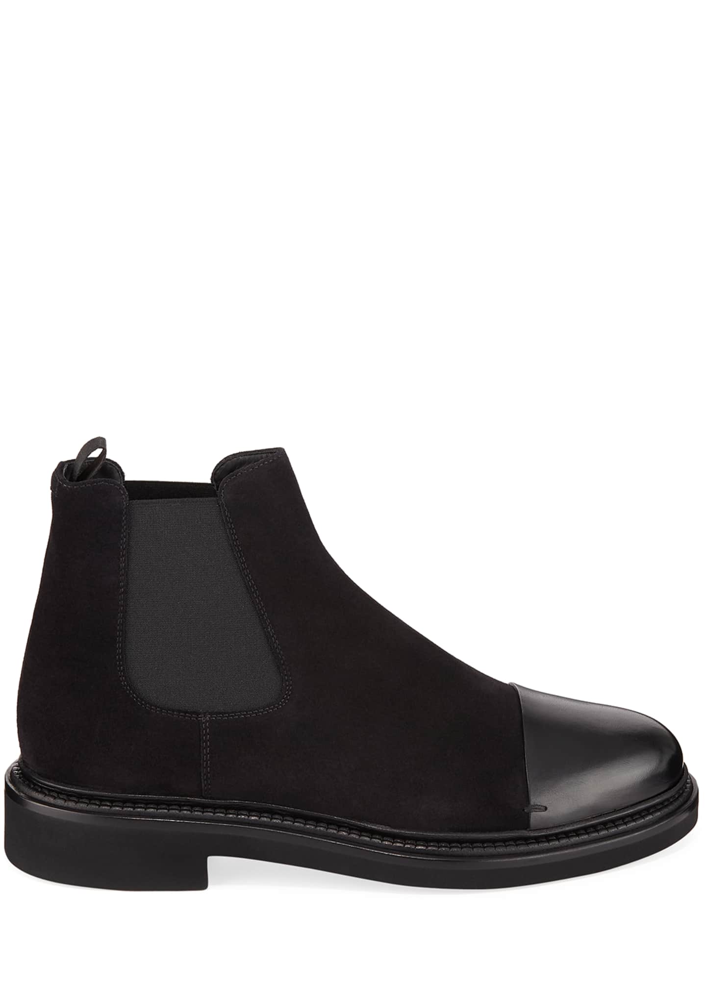 Giorgio Armani Men's Vachetta Leather/Suede Chelsea Boots - Bergdorf ...