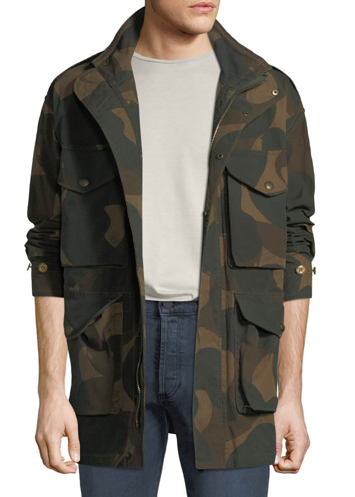 Burberry Men's Camo Field Jacket - Bergdorf Goodman