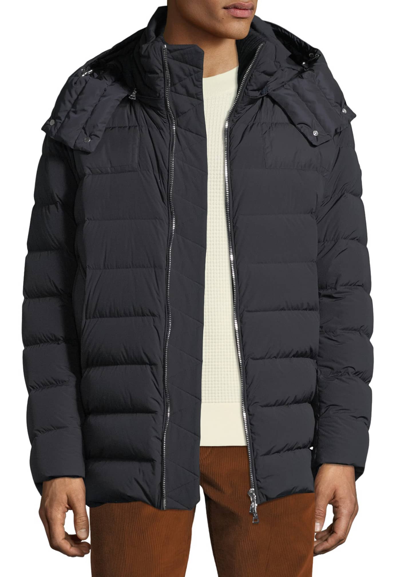 moncler hooded puffer