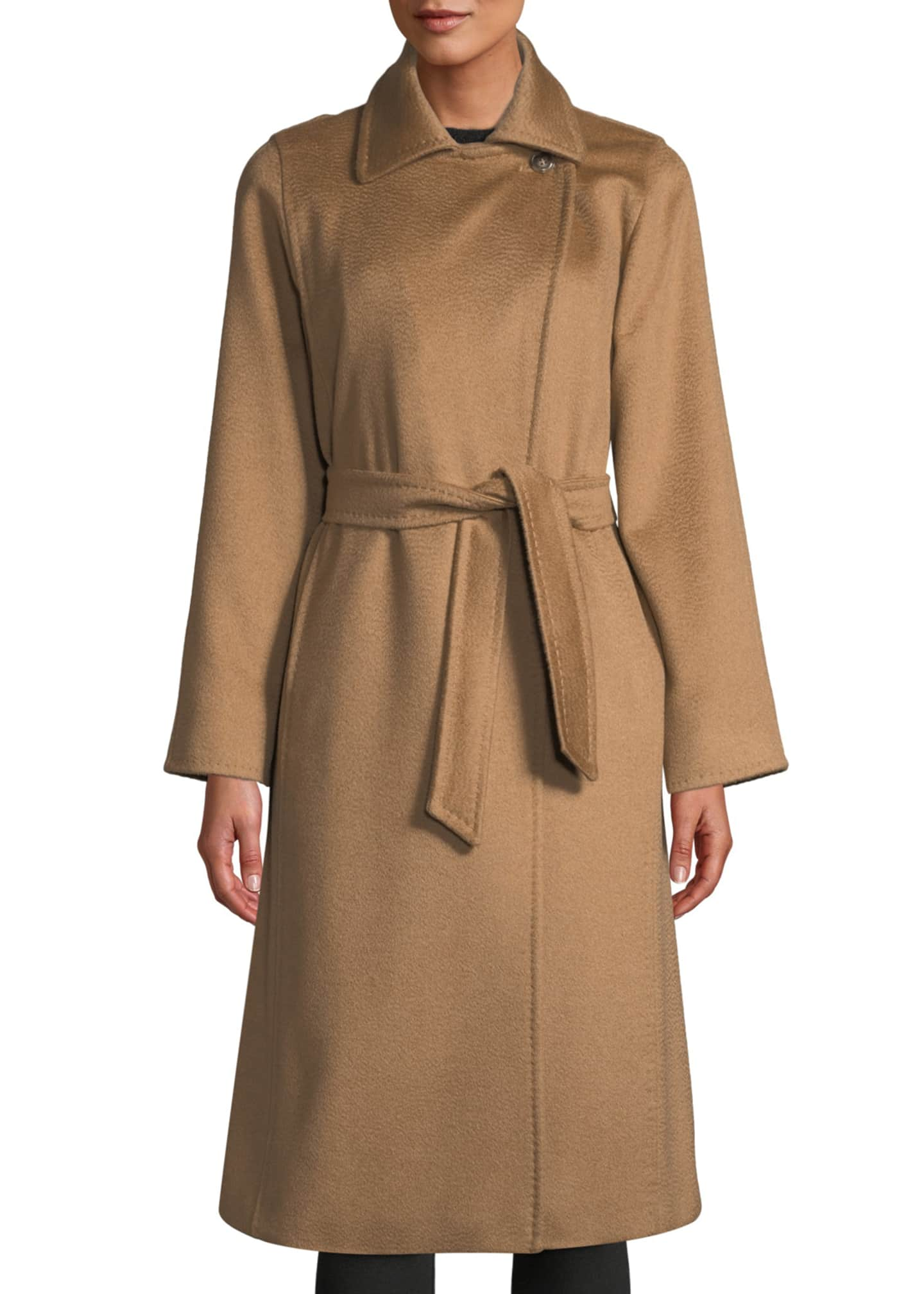 Max Mara Manuela Belted Camel Hair Coat, Camel - Bergdorf Goodman