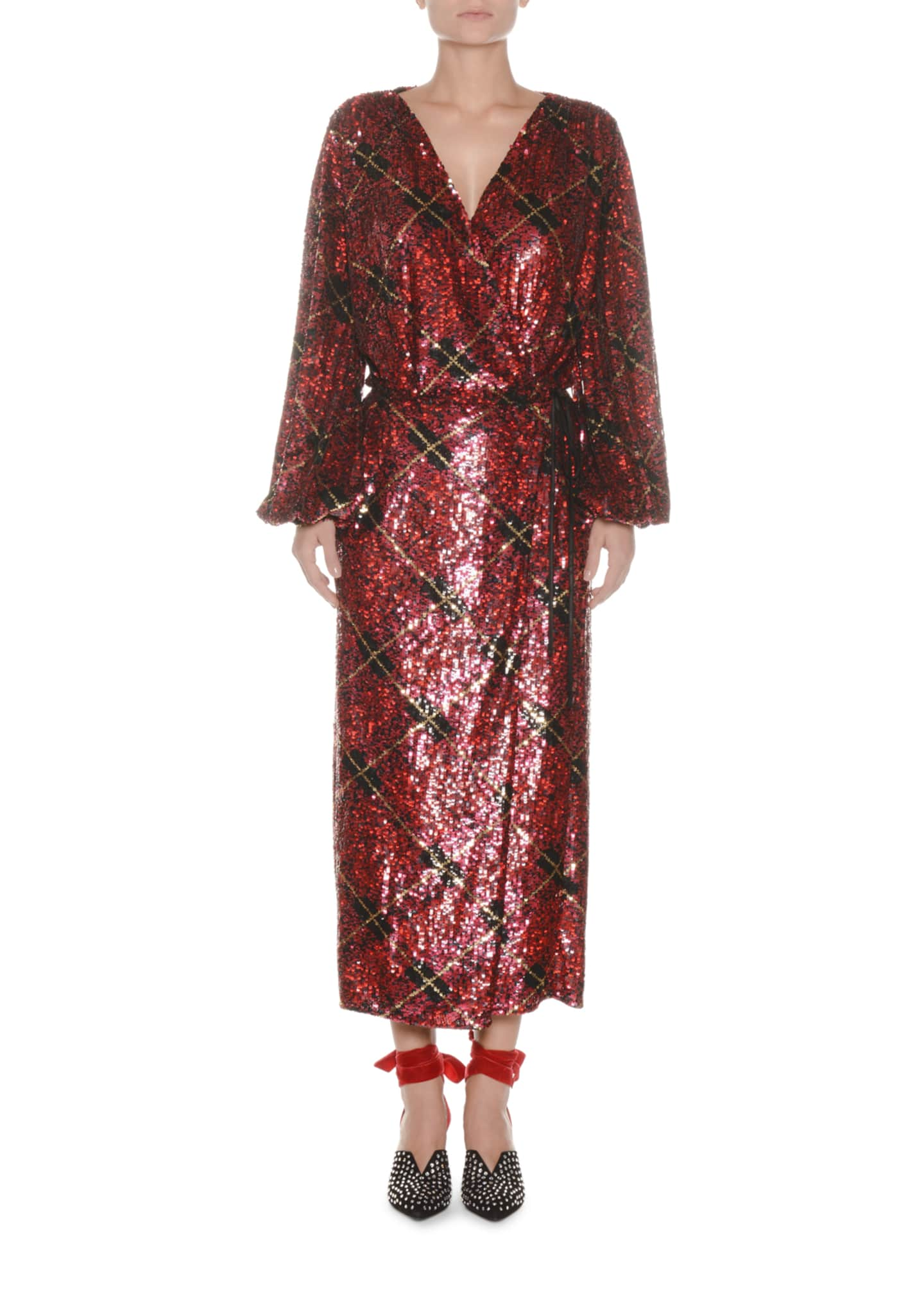 The Attico star-print plunge-neck Dress - Farfetch