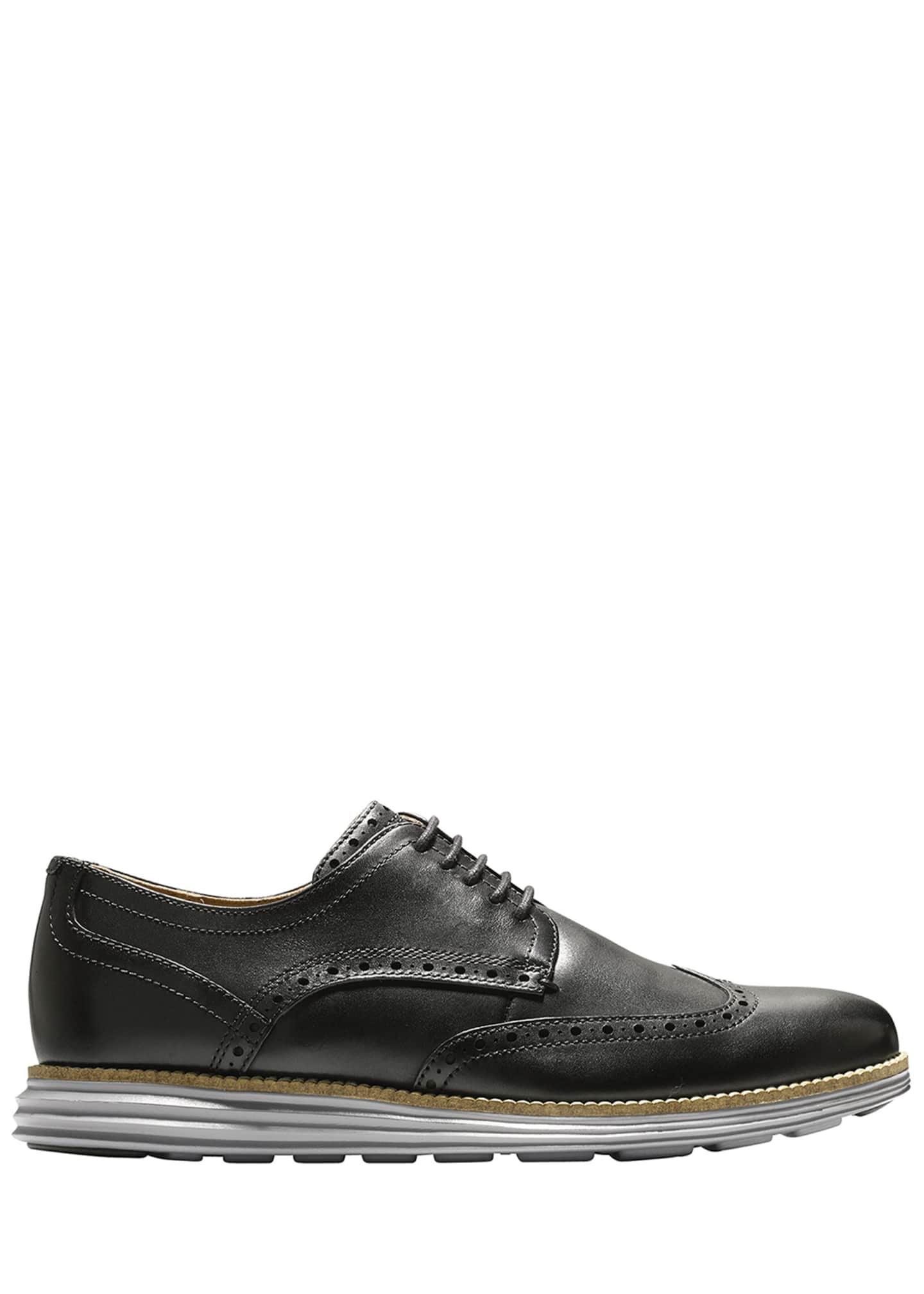 cole haan wingtip oxford black