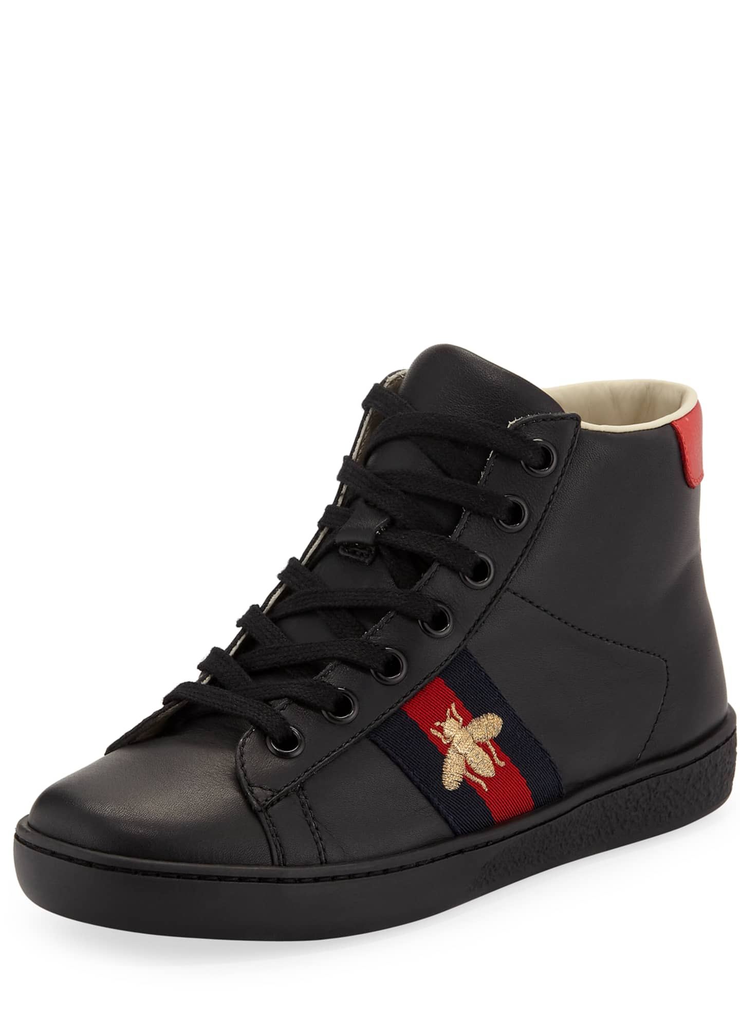 gucci leather high top sneakers