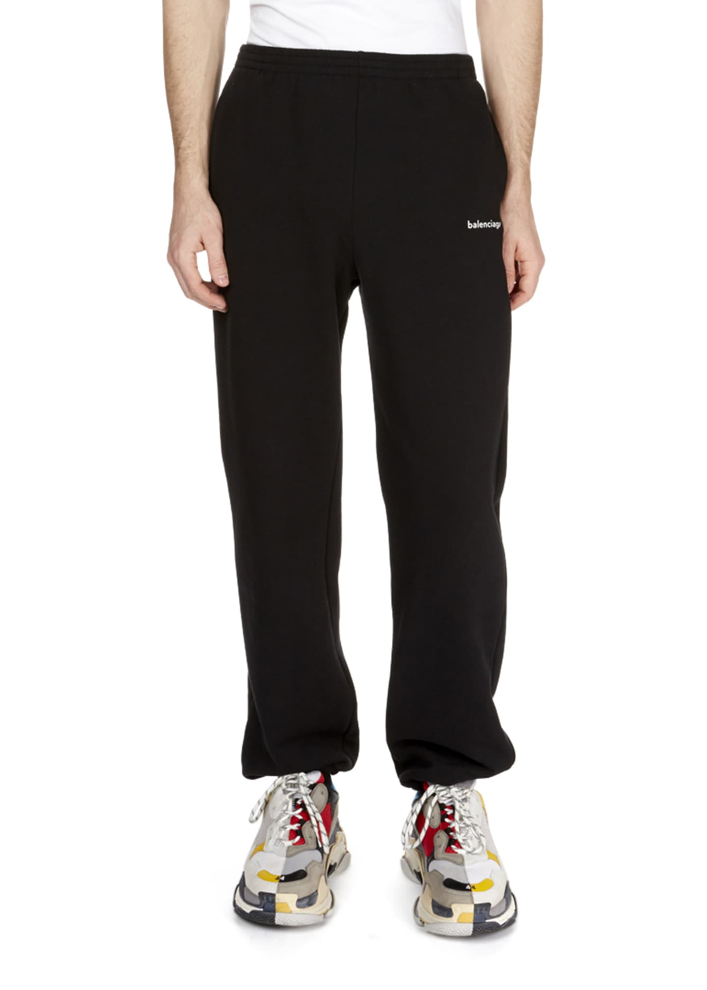 balenciaga logo sweatpants