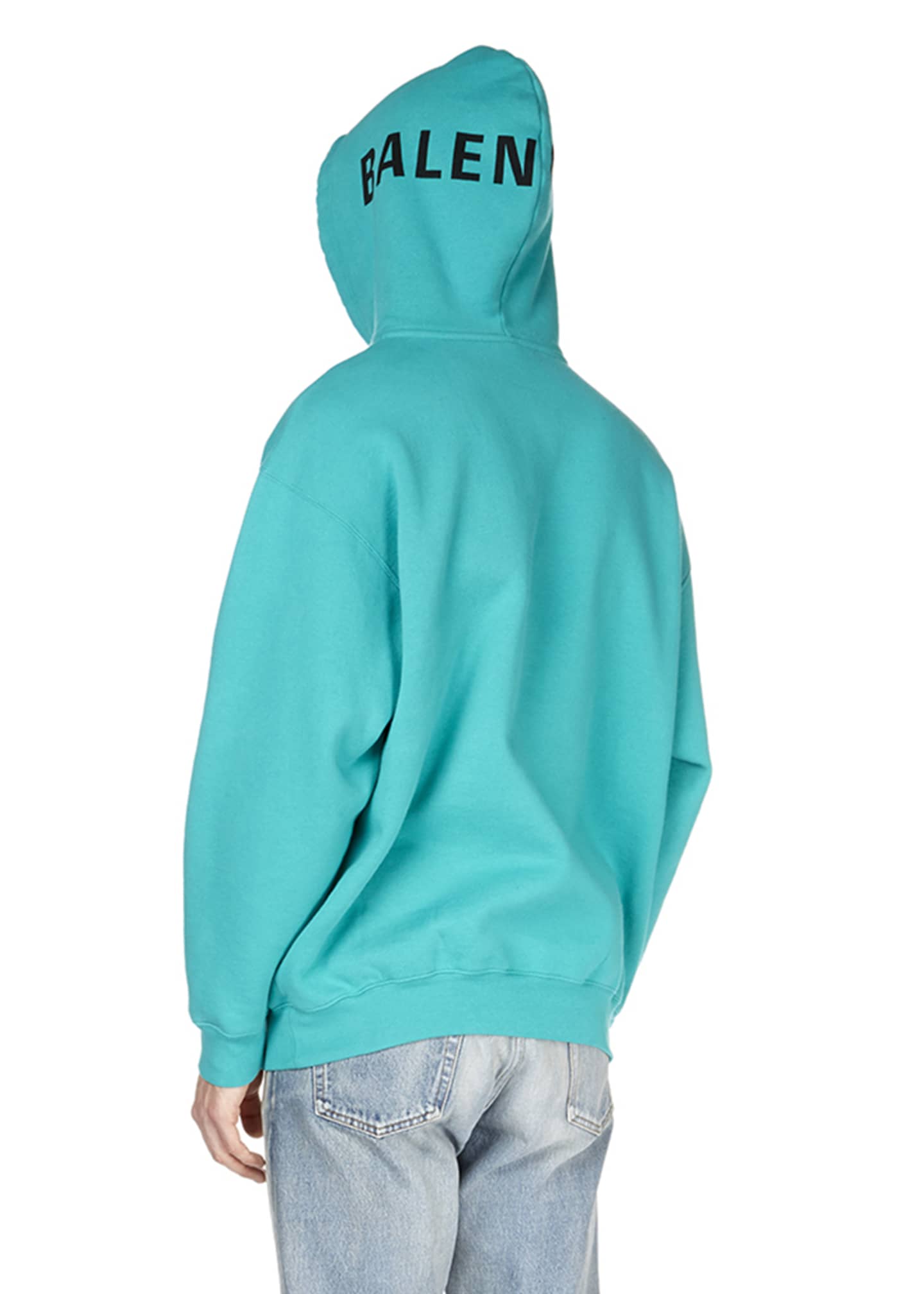 balenciaga teal hoodie