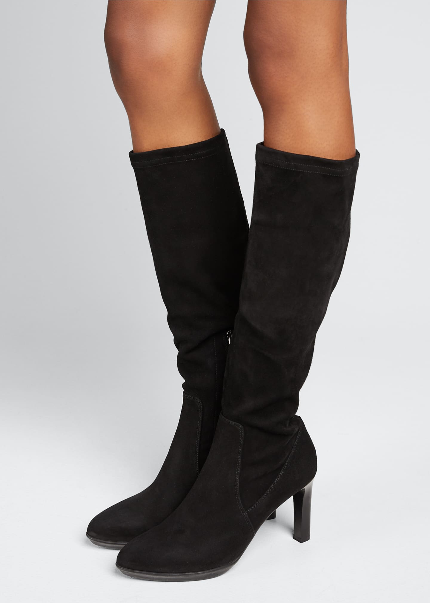 aquatalia rhumba ii stretch suede knee boots