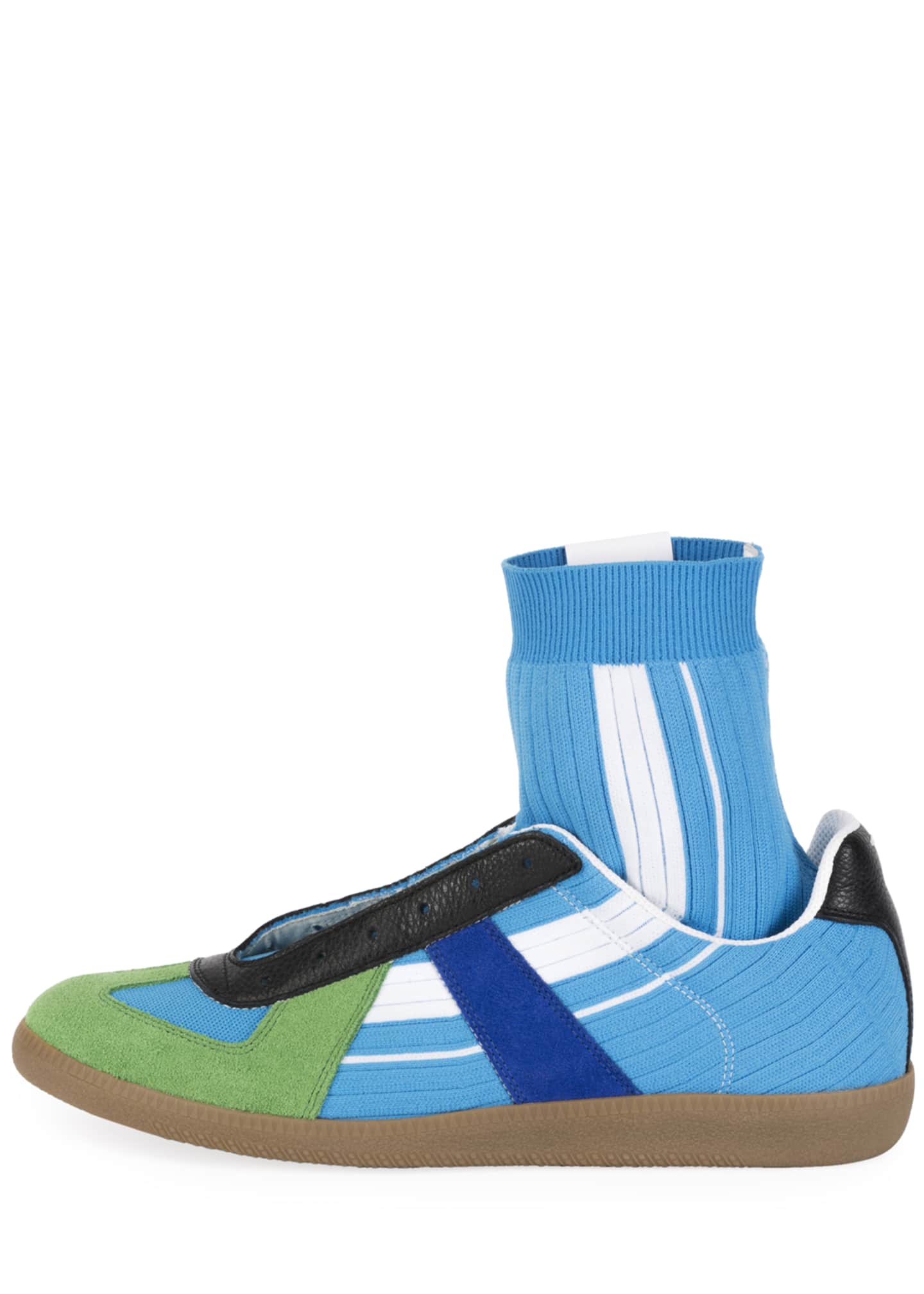 Blue sock sneakers sale
