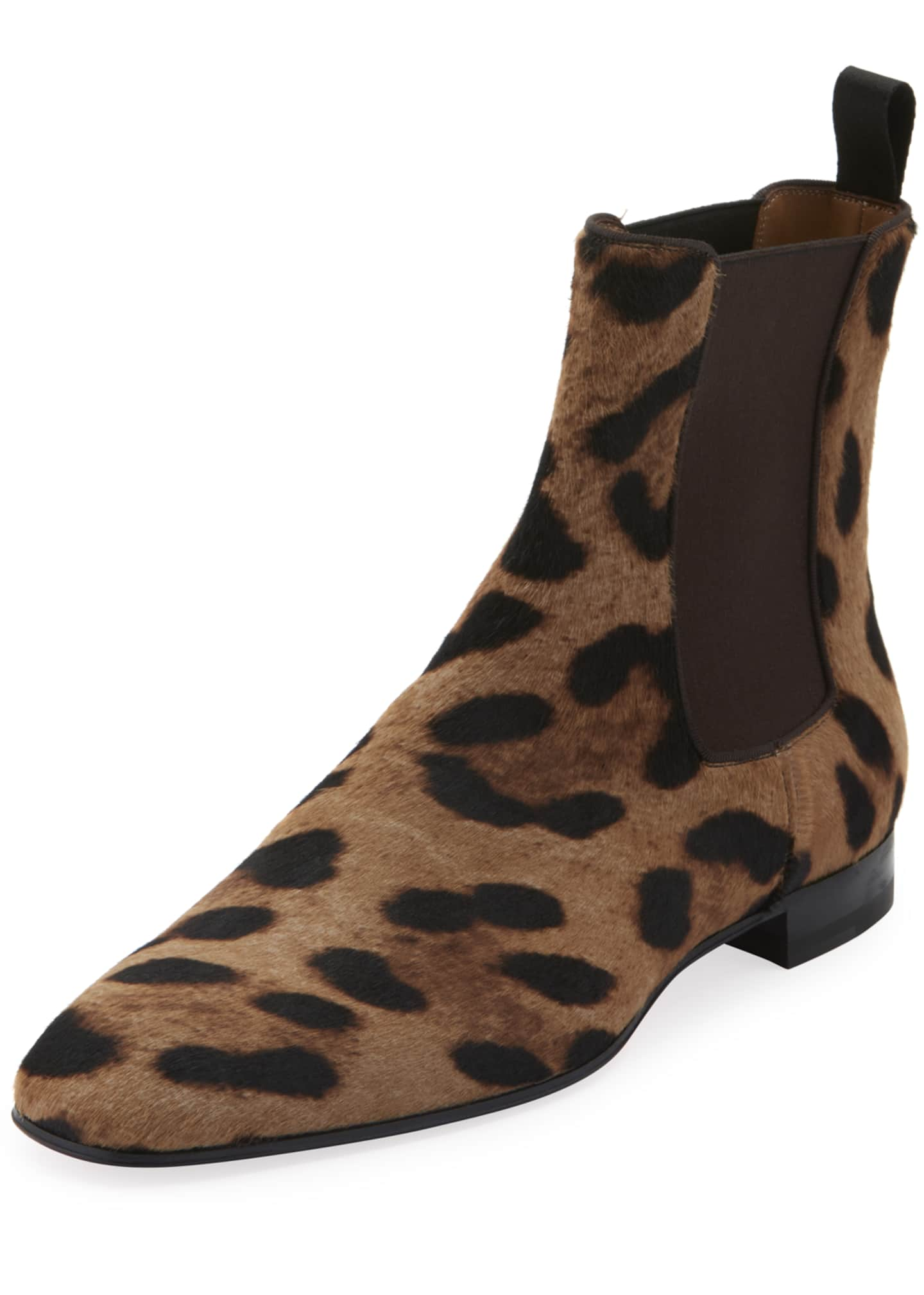 mens leopard boots