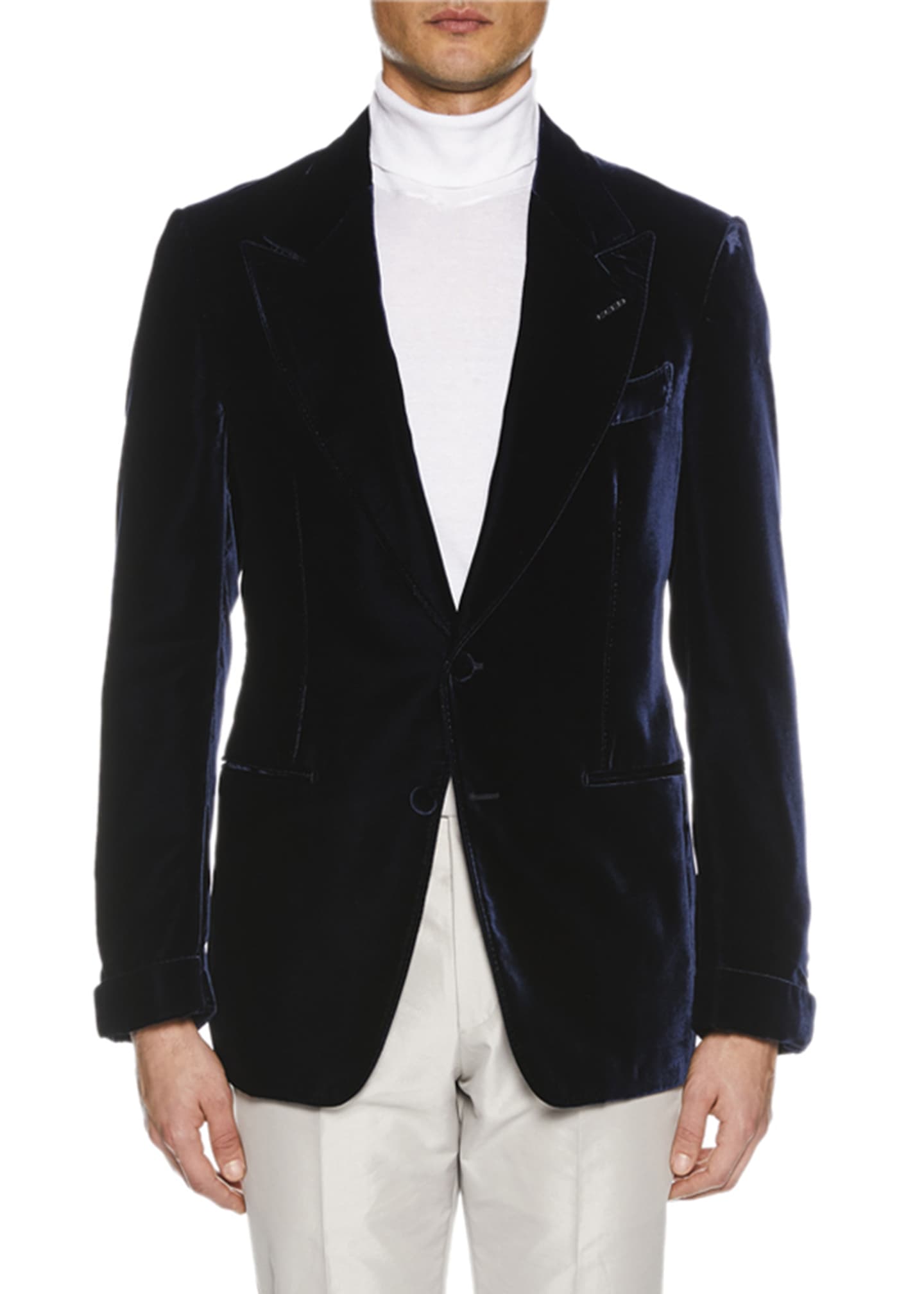 Tom Ford Men S Shelton Base Liquid Velvet Jacket Bergdorf Goodman Tom ford blazer in velvet. men s shelton base liquid velvet jacket