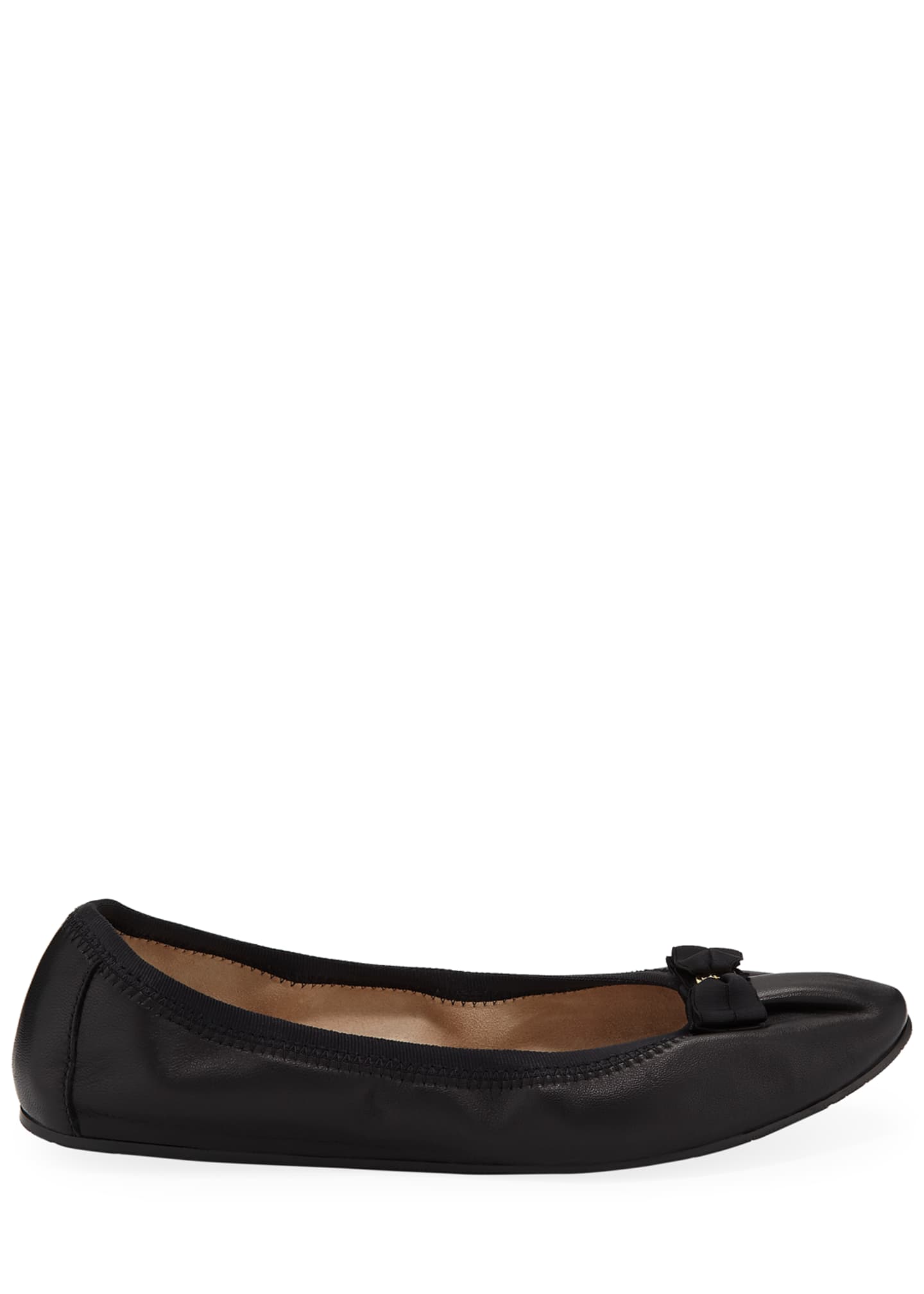 Salvatore Ferragamo My Joy Leather Slip-On Ballet Flats - Bergdorf Goodman