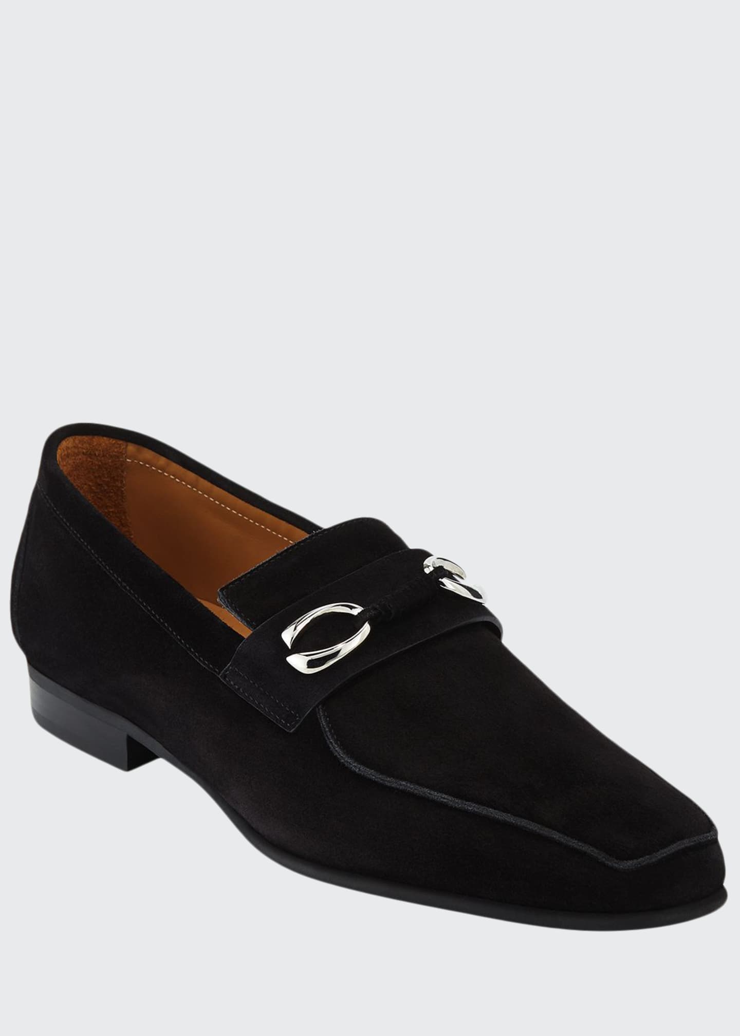 Corthay Men's Cannes Suede Loafers with Bit Detail - Bergdorf Goodman