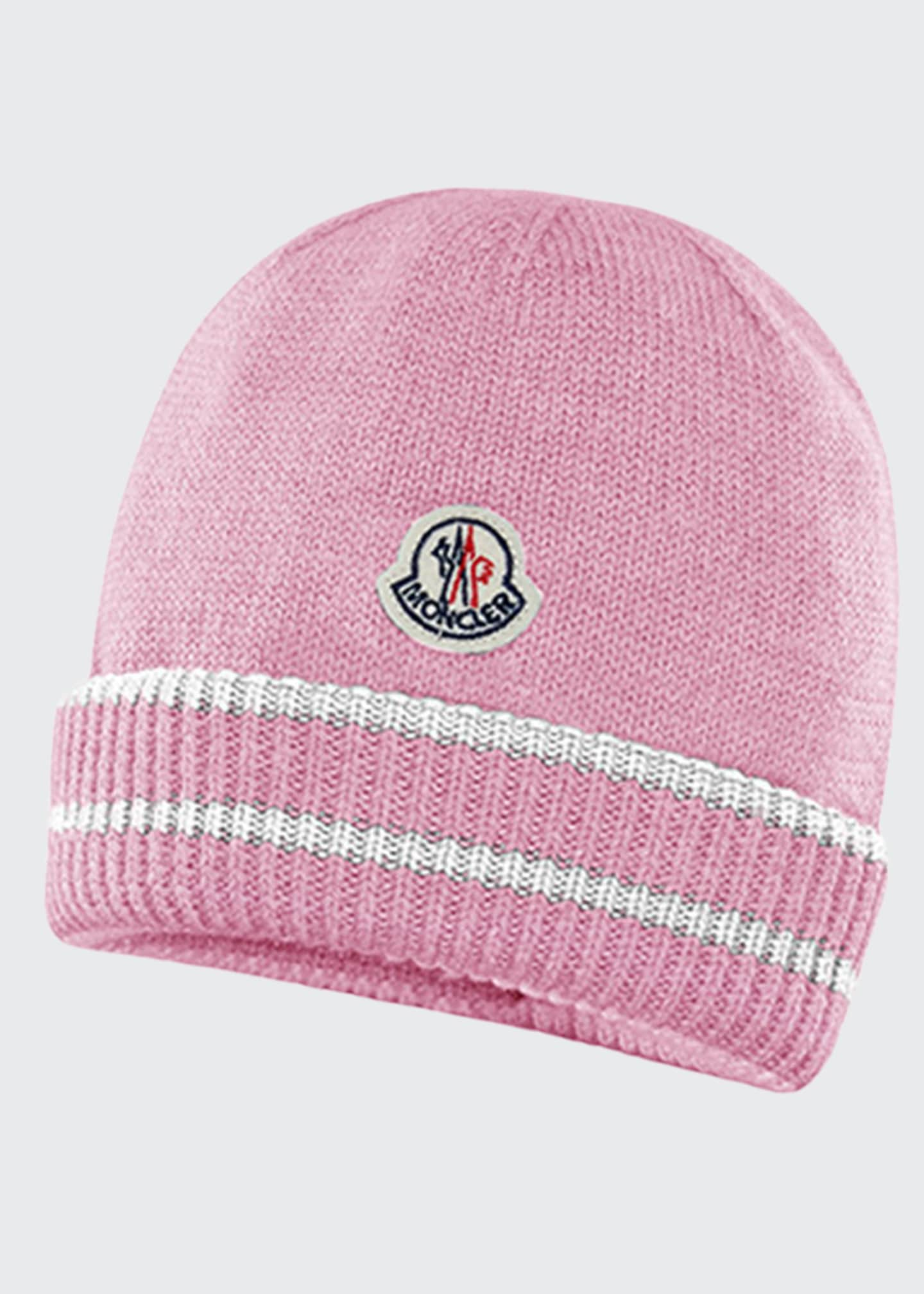 pink moncler hat