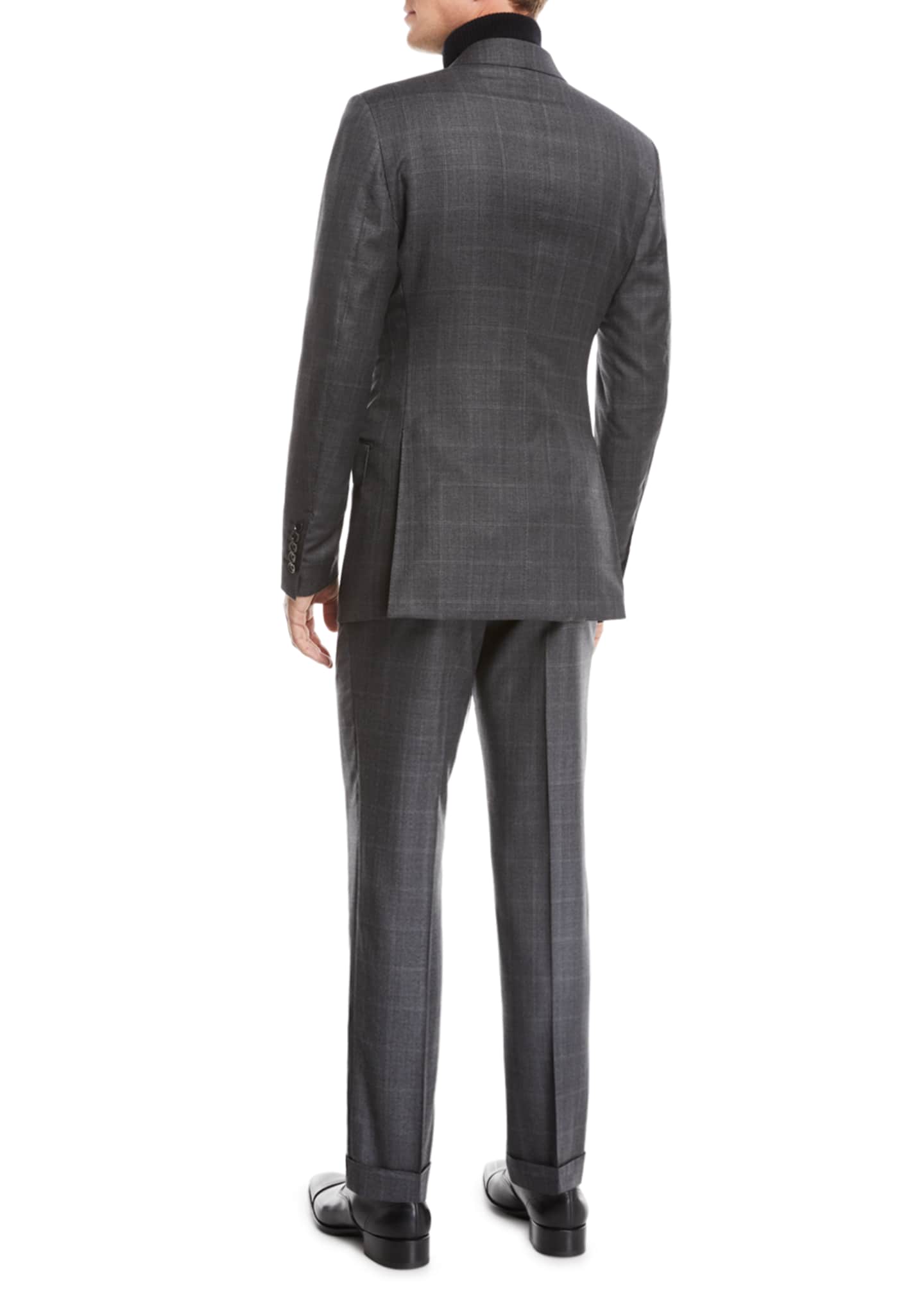 TOM FORD Men's O'Connor Overcheck Two-Piece Wool Suit - Bergdorf Goodman