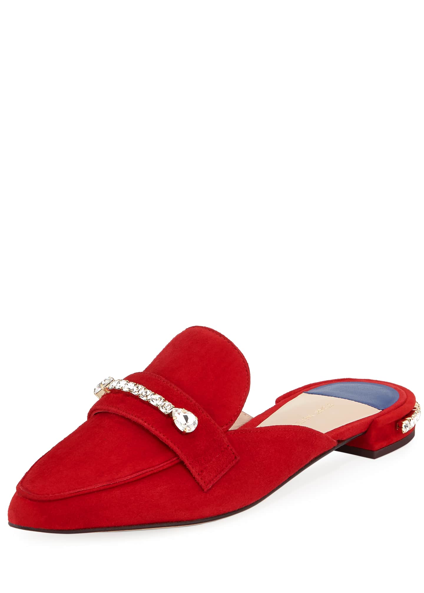 stuart weitzman kelli suede knot slide sandals