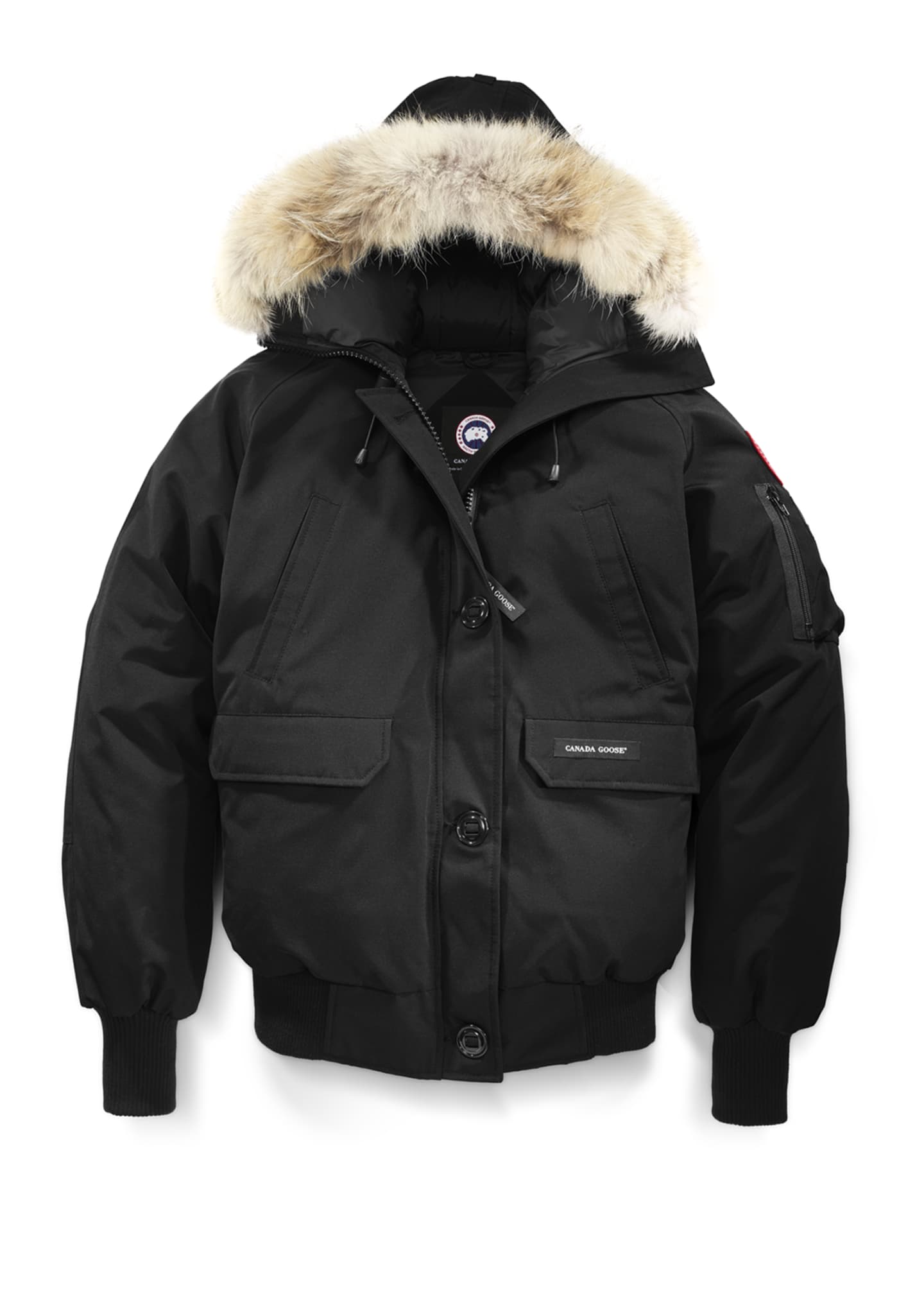 Canadian Goose Down Jacket
 Canada Goose Chilliwack Down Bomber Jacket w Fur Hood Bergdorf Goodman