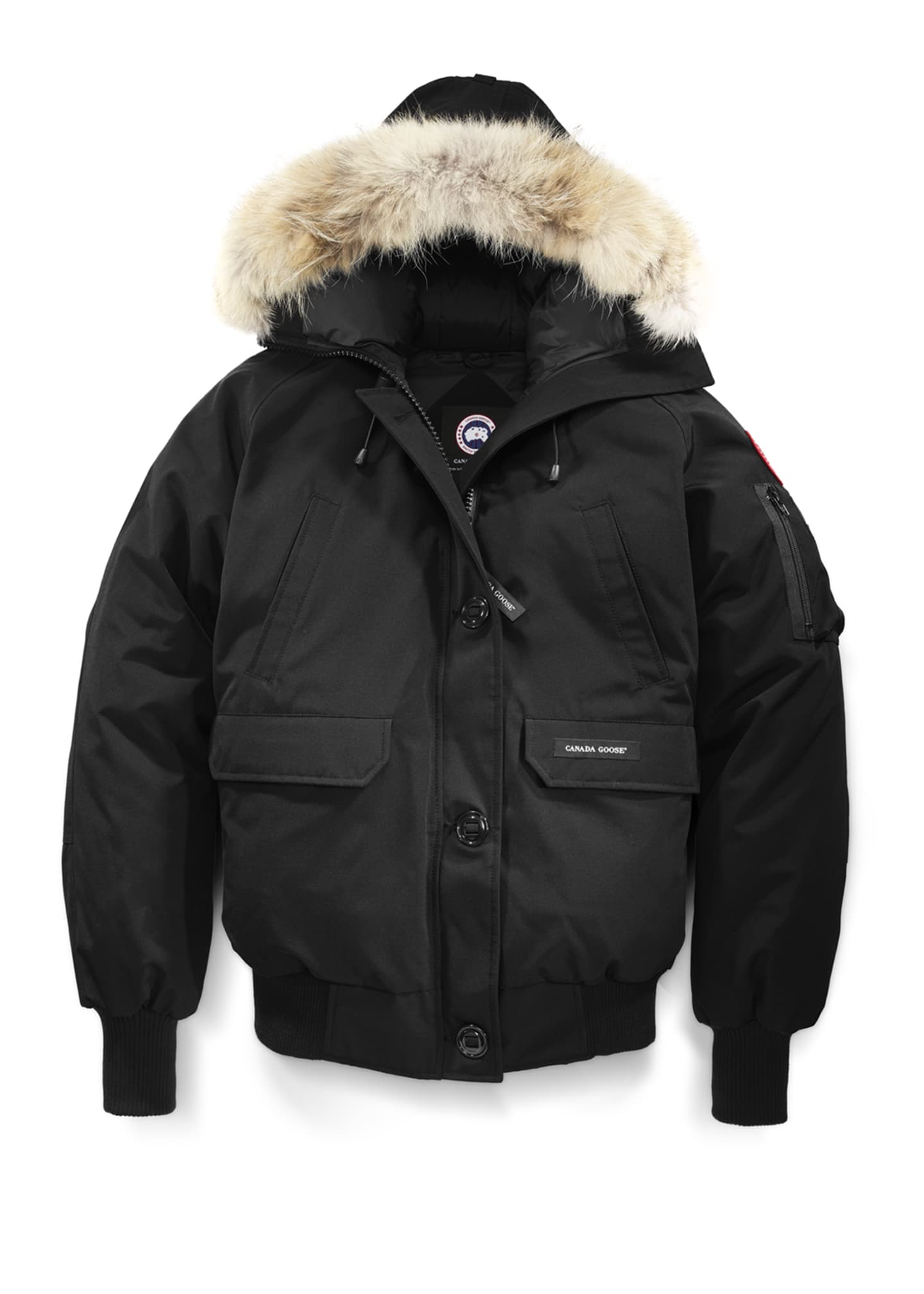 Canada Goose Chilliwack Down Bomber Jacket w/ Fur Hood - Bergdorf Goodman