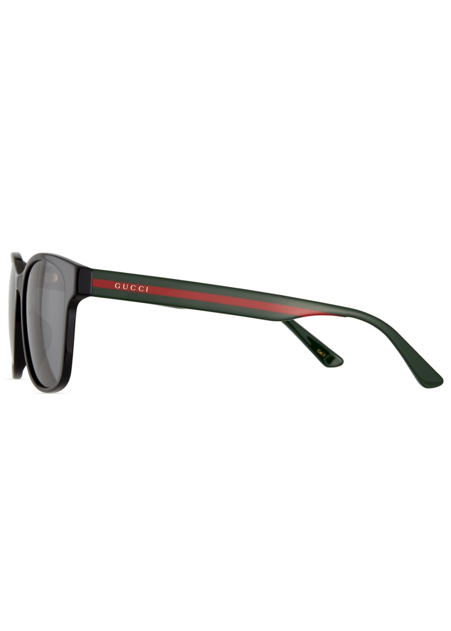 gucci square acetate sunglasses with signature web