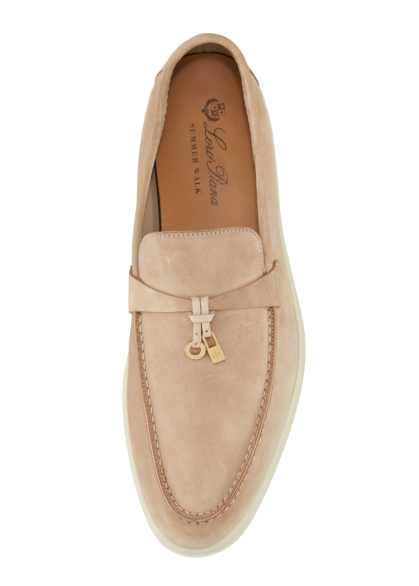 Loro Piana Summer Charms Walk Suede Loafers - Bergdorf Goodman