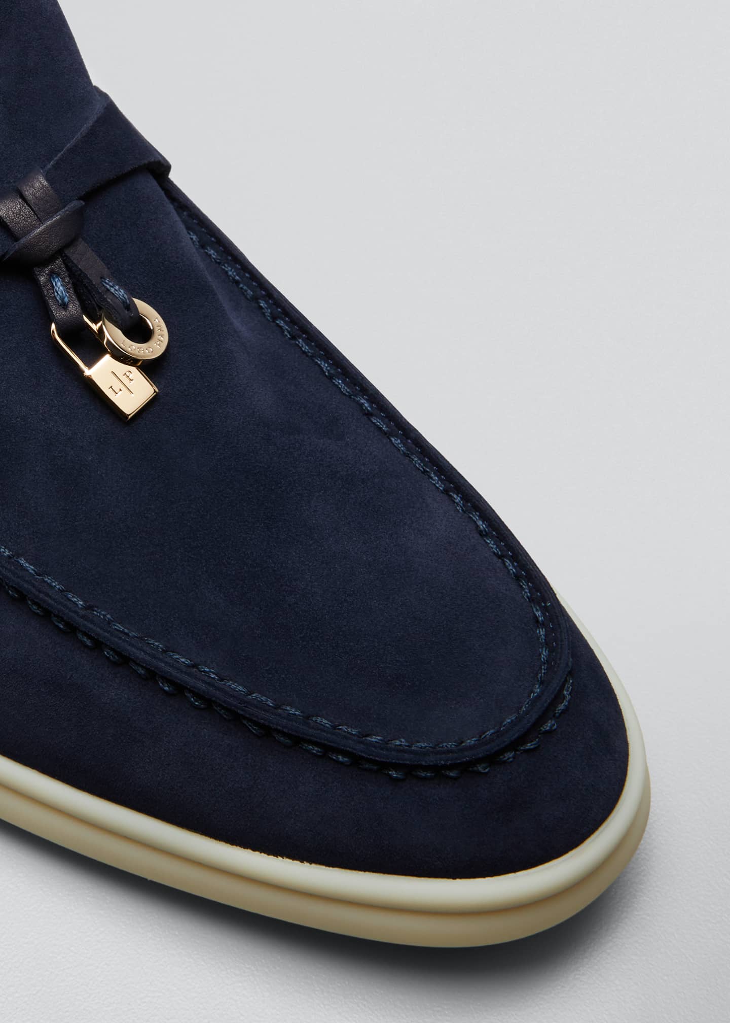 loro piana black loafers