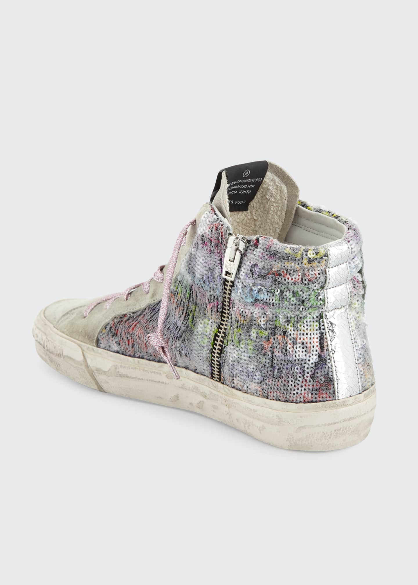 sparkly golden goose high tops