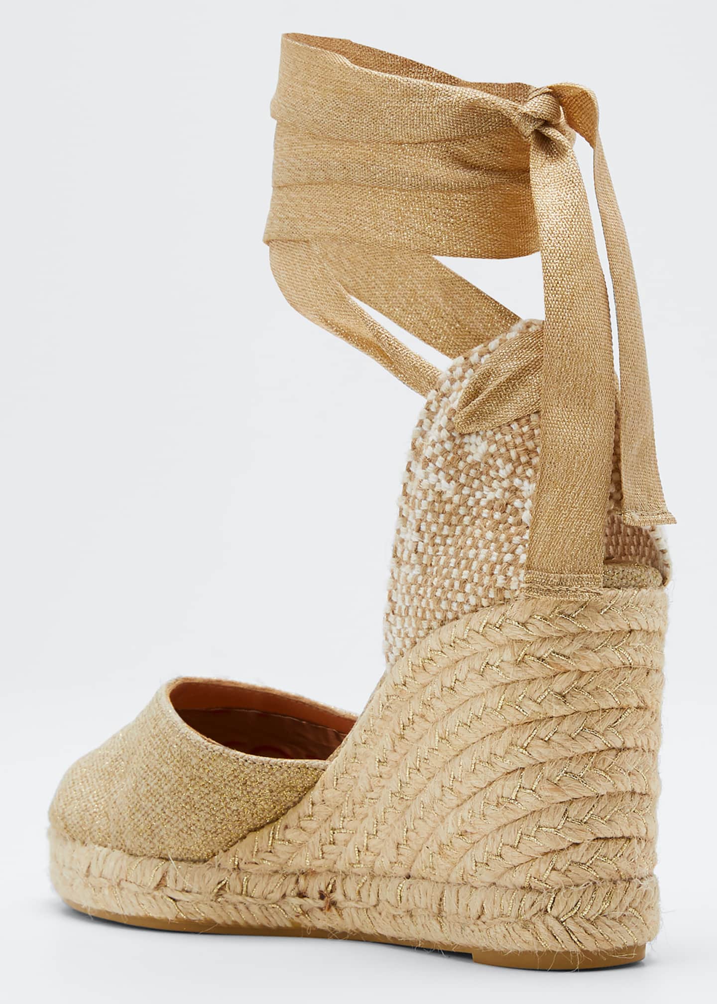 Castaner Carina Linen Wedge Espadrille Sandals Bergdorf Goodman