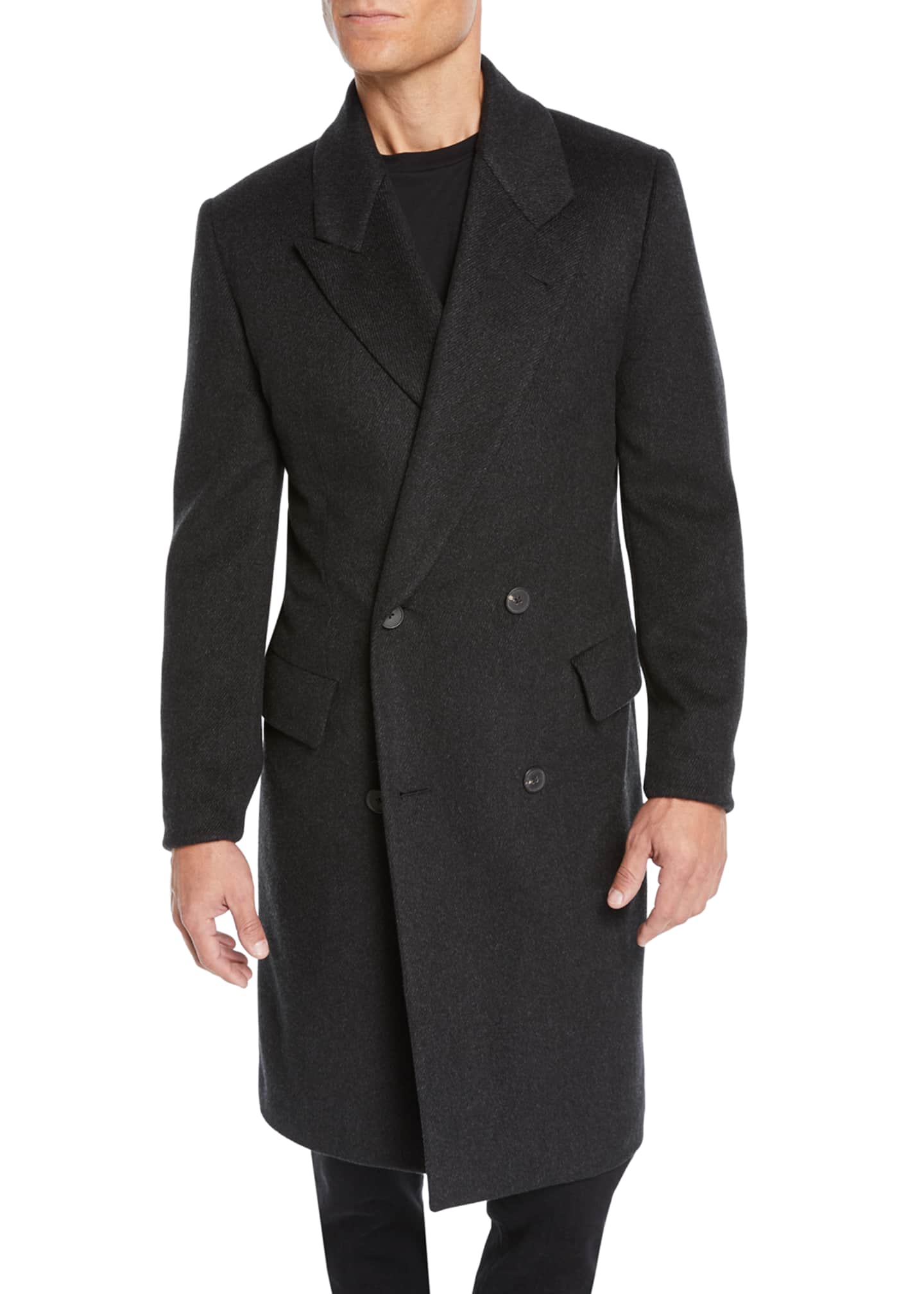 THE ROW Men's Mickey Cashmere Overcoat - Bergdorf Goodman