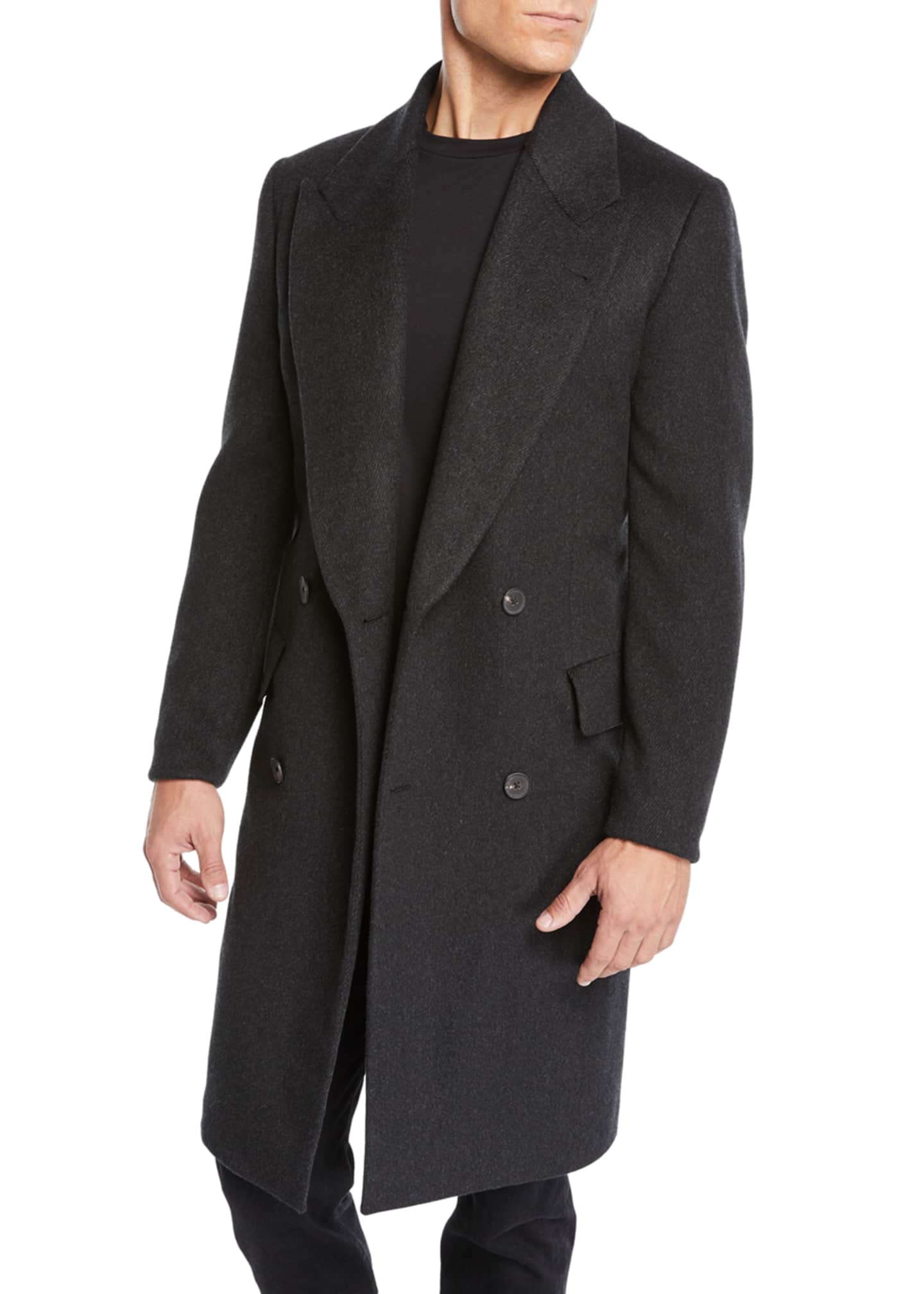 THE ROW Men's Mickey Cashmere Overcoat - Bergdorf Goodman