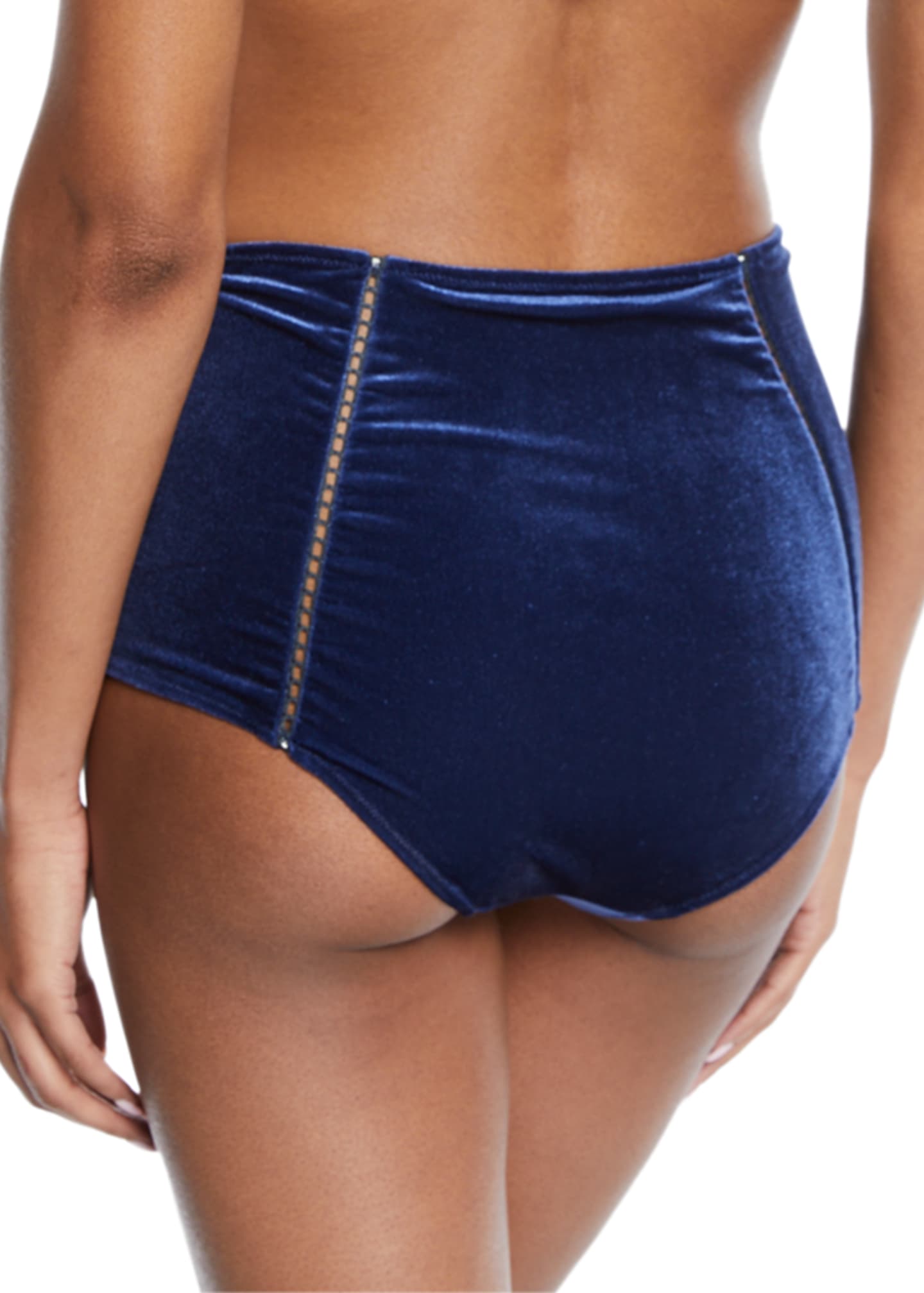 velvet high waisted bikini