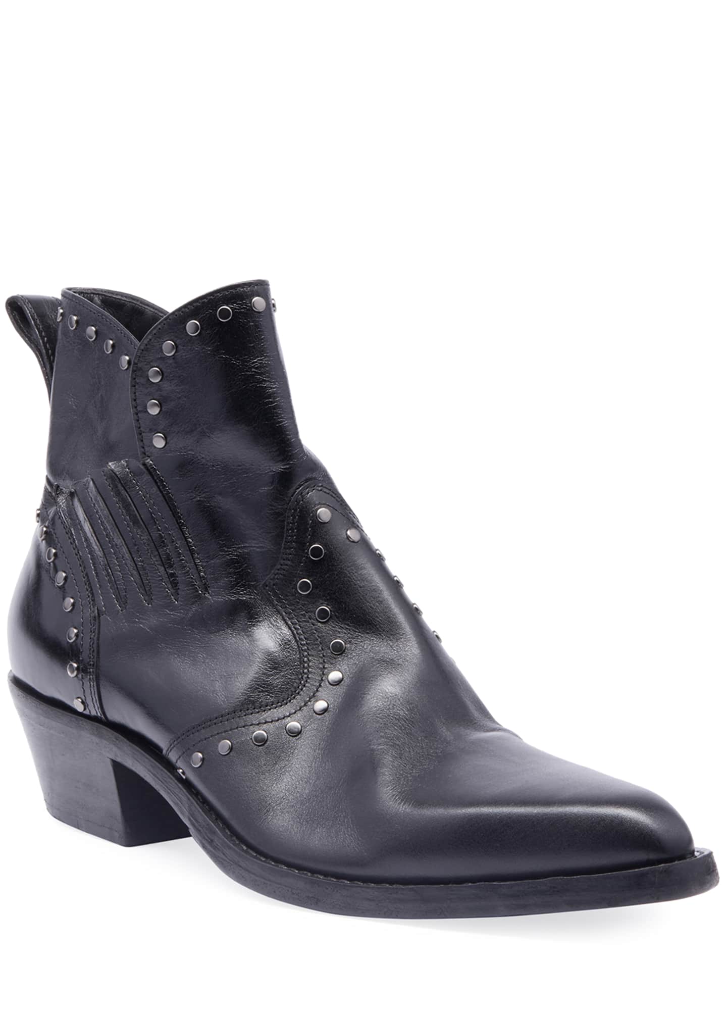 Saint Laurent Men's Dakota Studded Leather Boots - Bergdorf Goodman