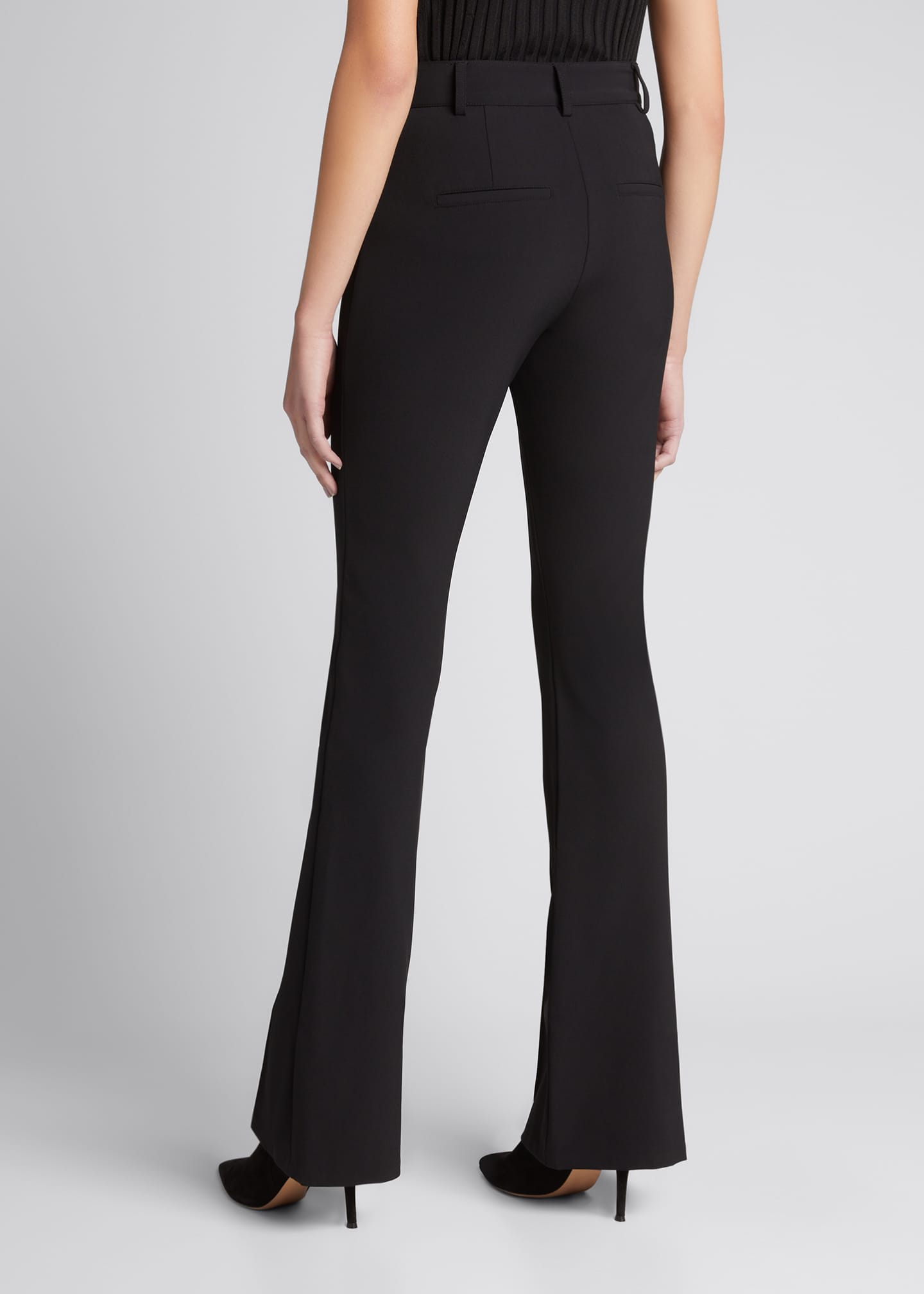 Veronica Beard Hibiscus Pintuck Boot-Cut Pants - Bergdorf Goodman