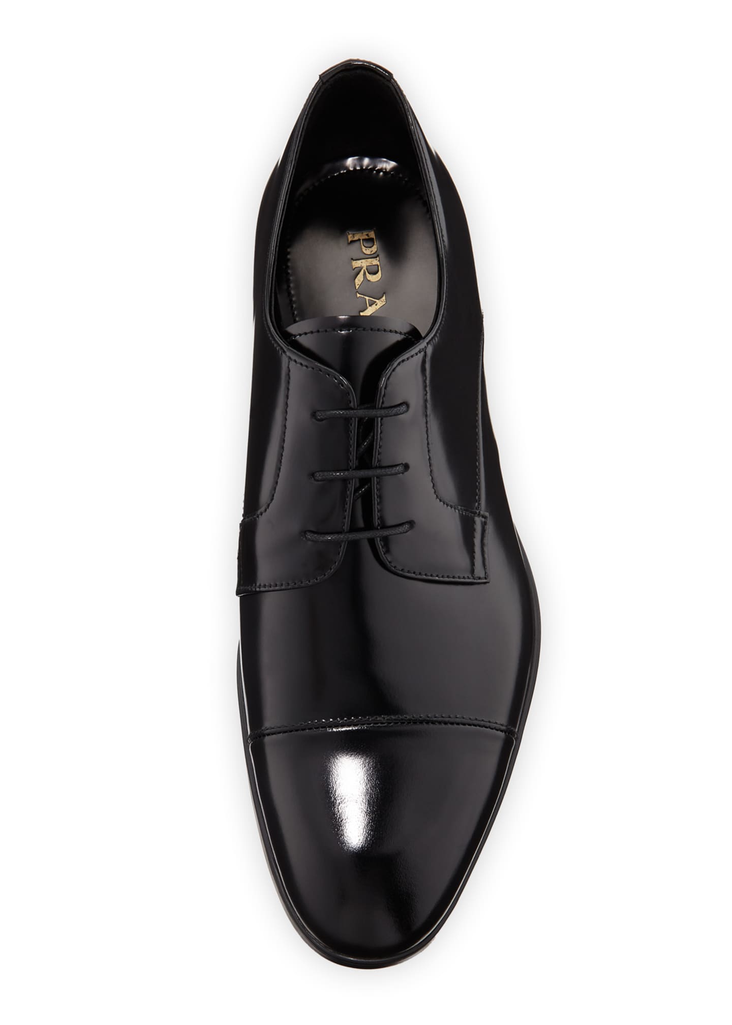 prada mens leather shoes