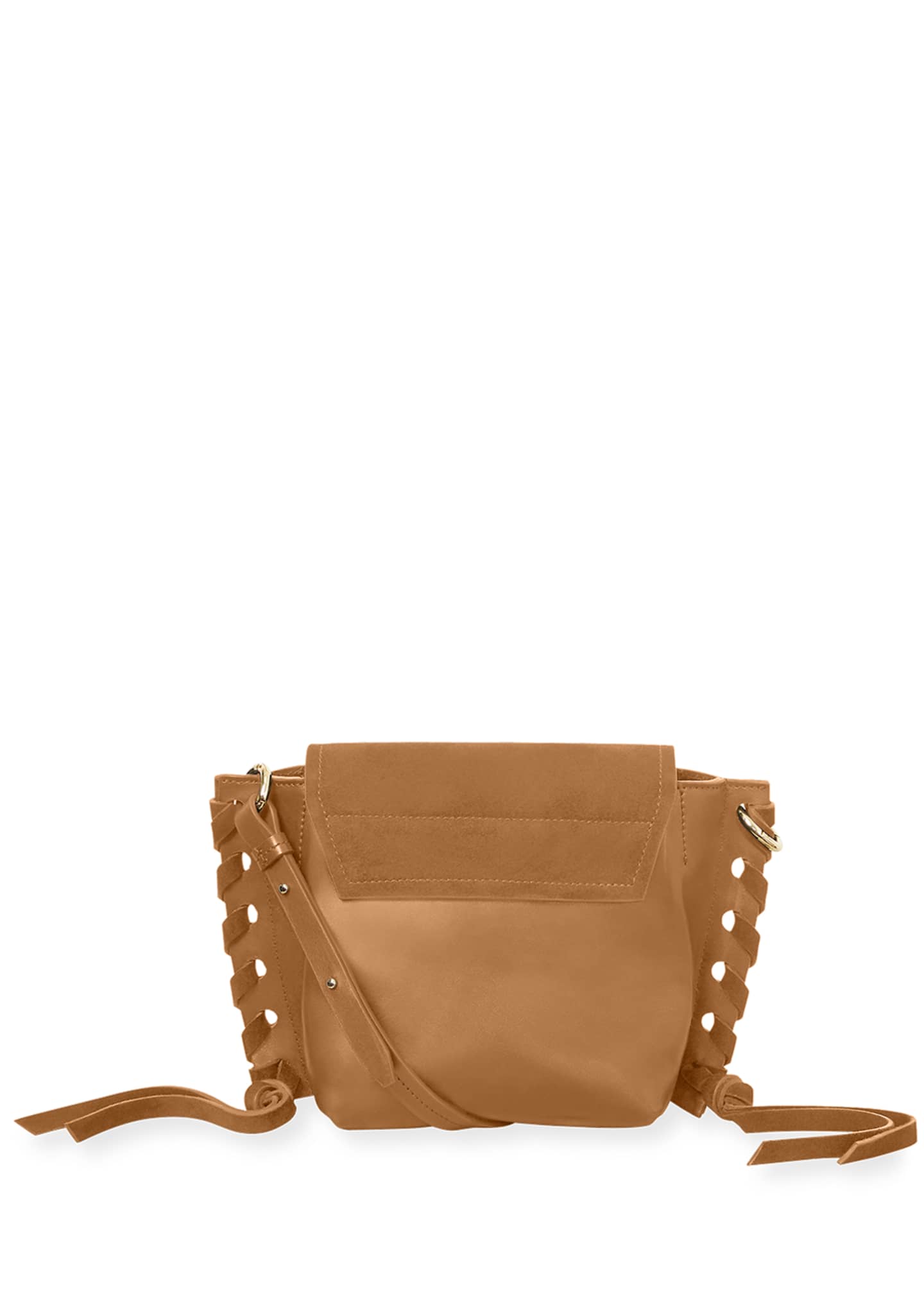 ISABEL MARANT Kleny Suede and Leather Crossbody Bag