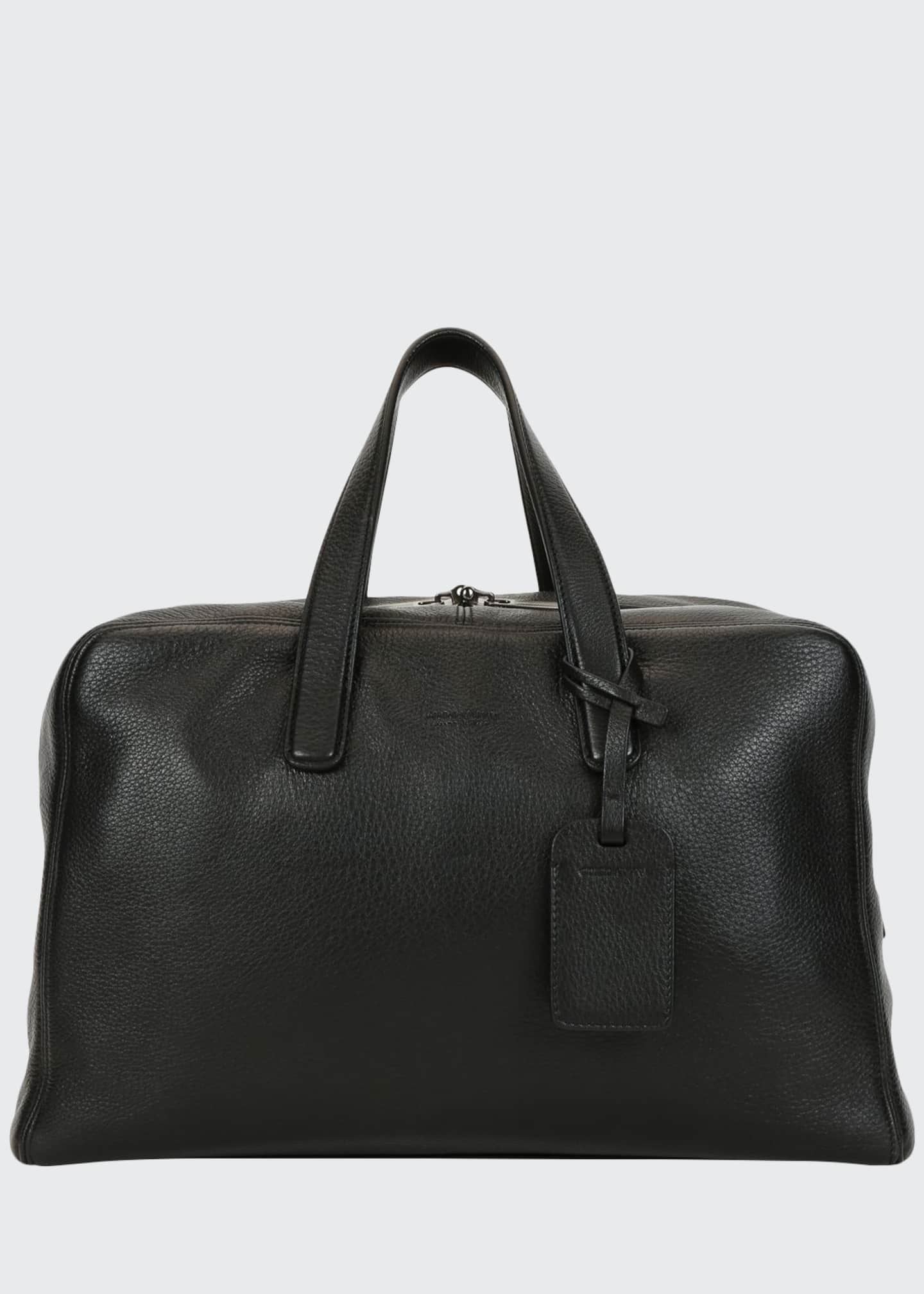 mens leather carryall