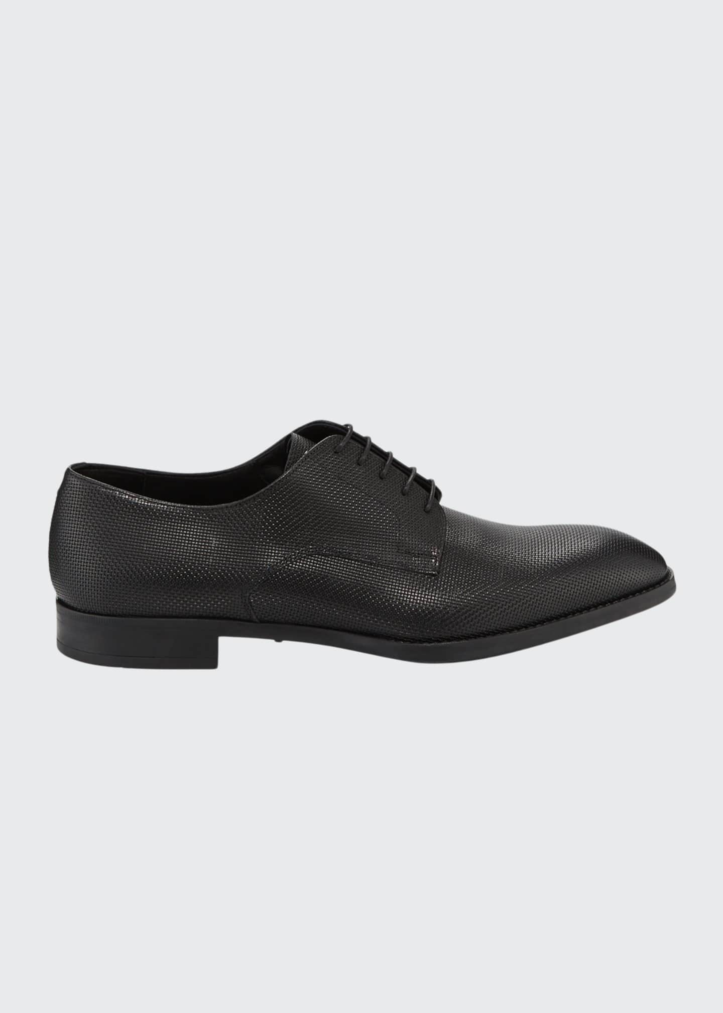 textured derby formal shoes