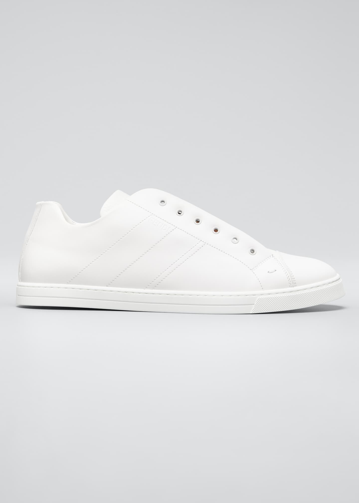 laceless leather sneakers