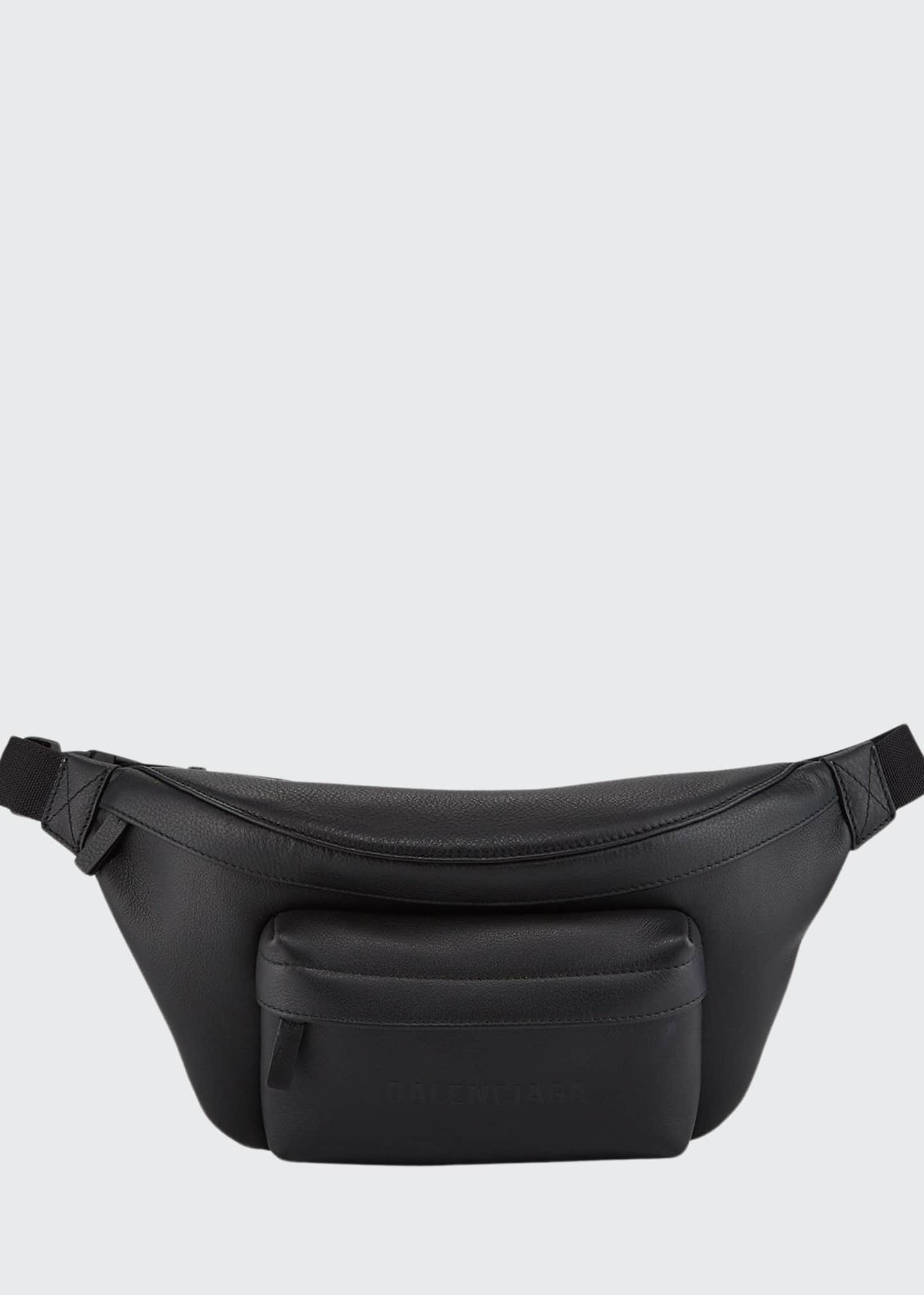 Balenciaga Men's Everyday Leather Belt Bag - Bergdorf Goodman