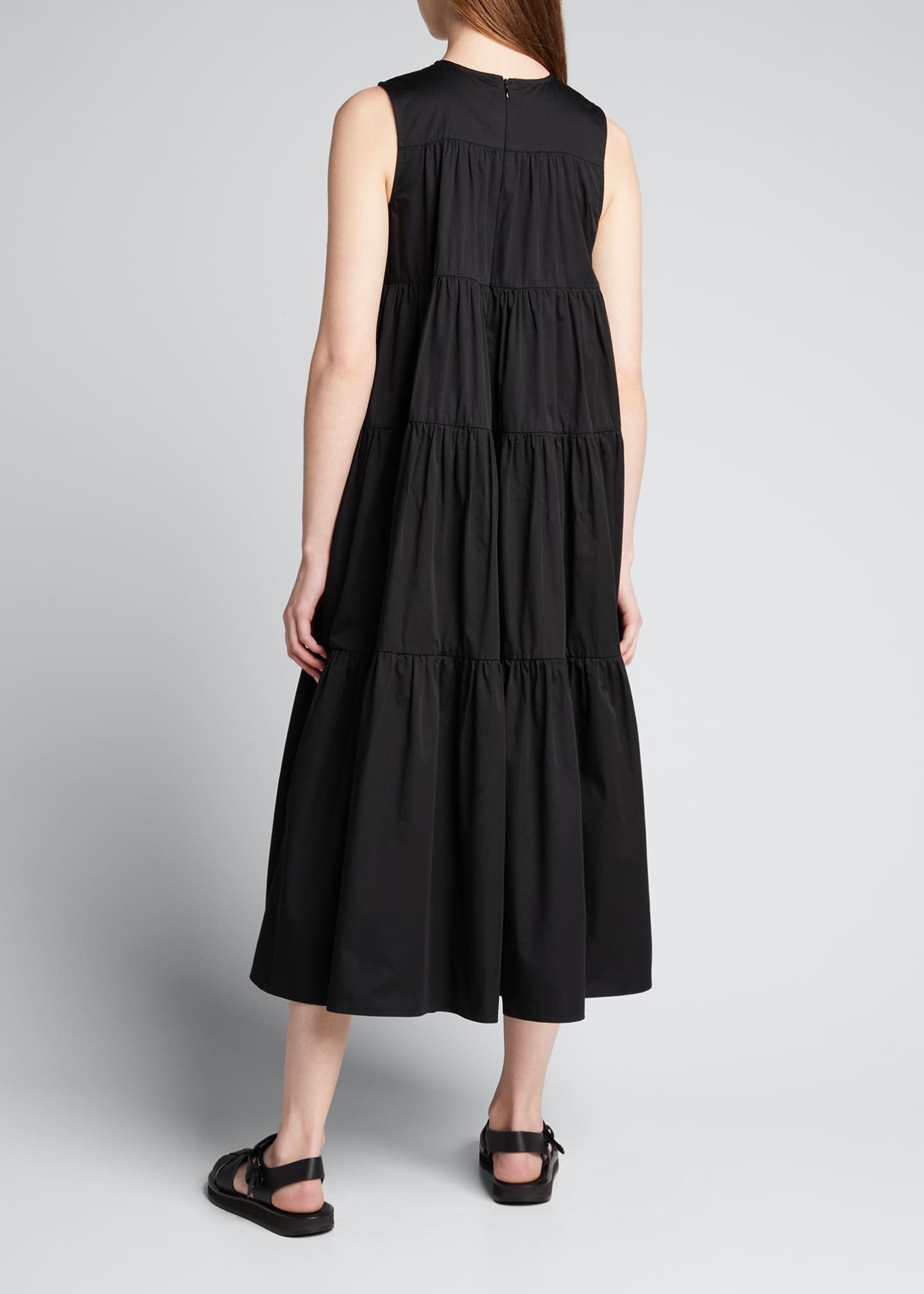 Co Sleeveless Tiered Cotton Dress Bergdorf Goodman