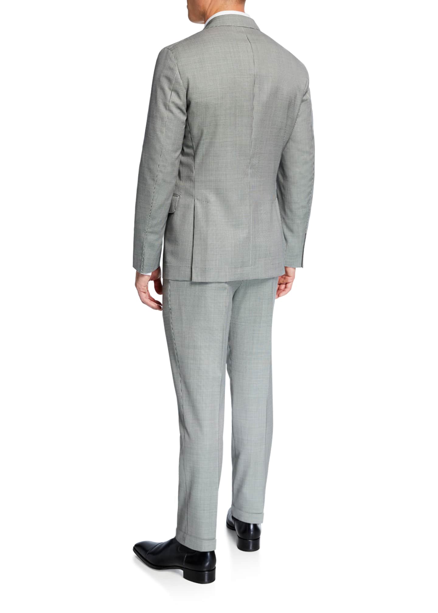 Brunello Cucinelli Men's Micro-Houndstooth Two-Piece Wool Suit ...