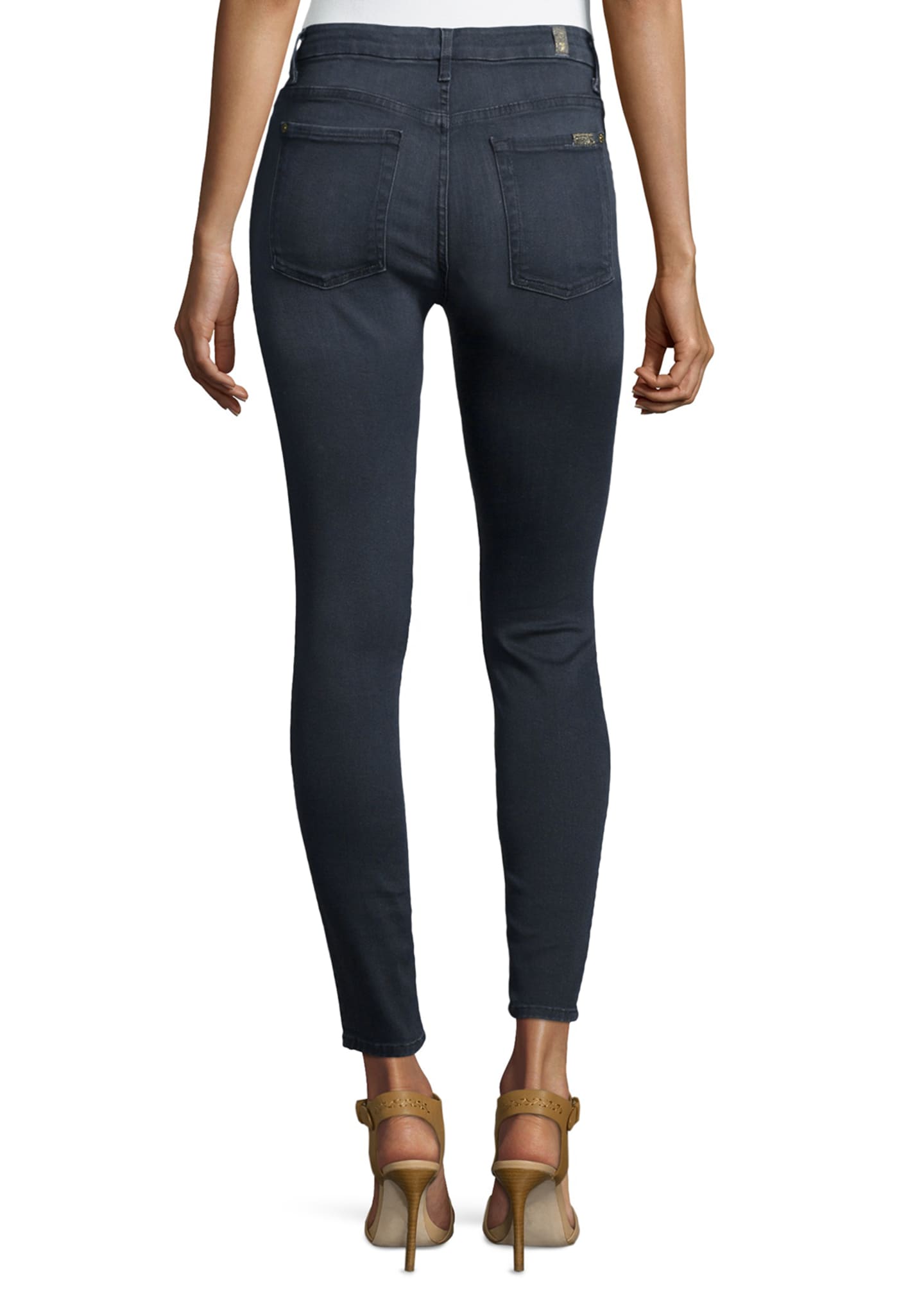 7 for all mankind High-Waist Ankle Skinny Jeans - Bergdorf Goodman