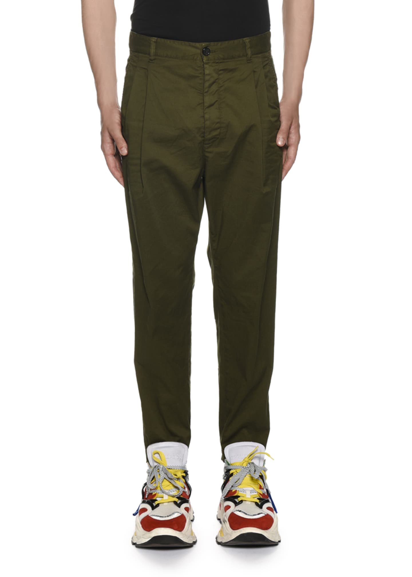 Dsquared2 Men's Pleated-Front Chino Pants - Bergdorf Goodman